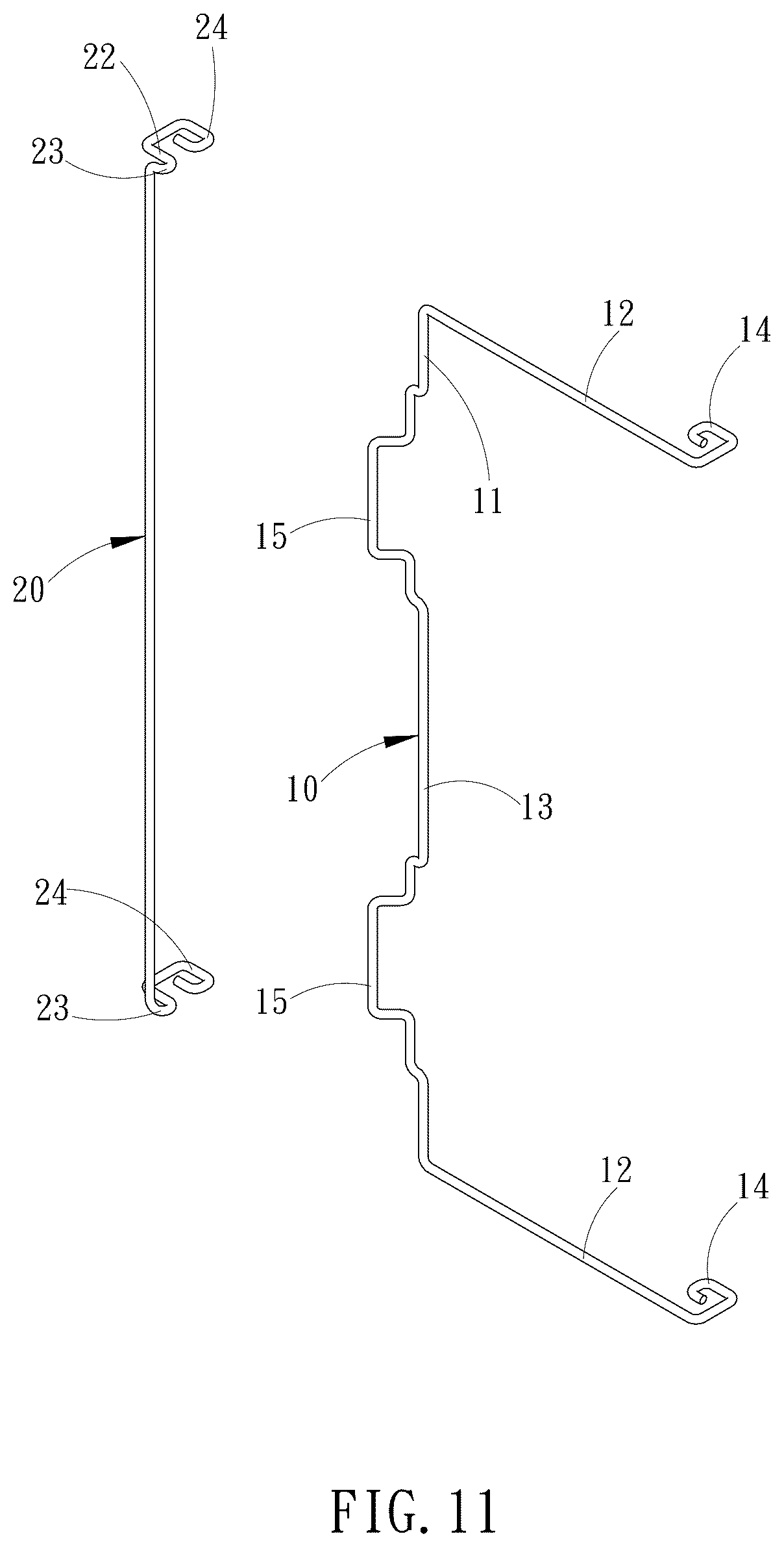 Patent US12590768 Figure 11 – Radiator fan fixing buckle device and its assembly structure
