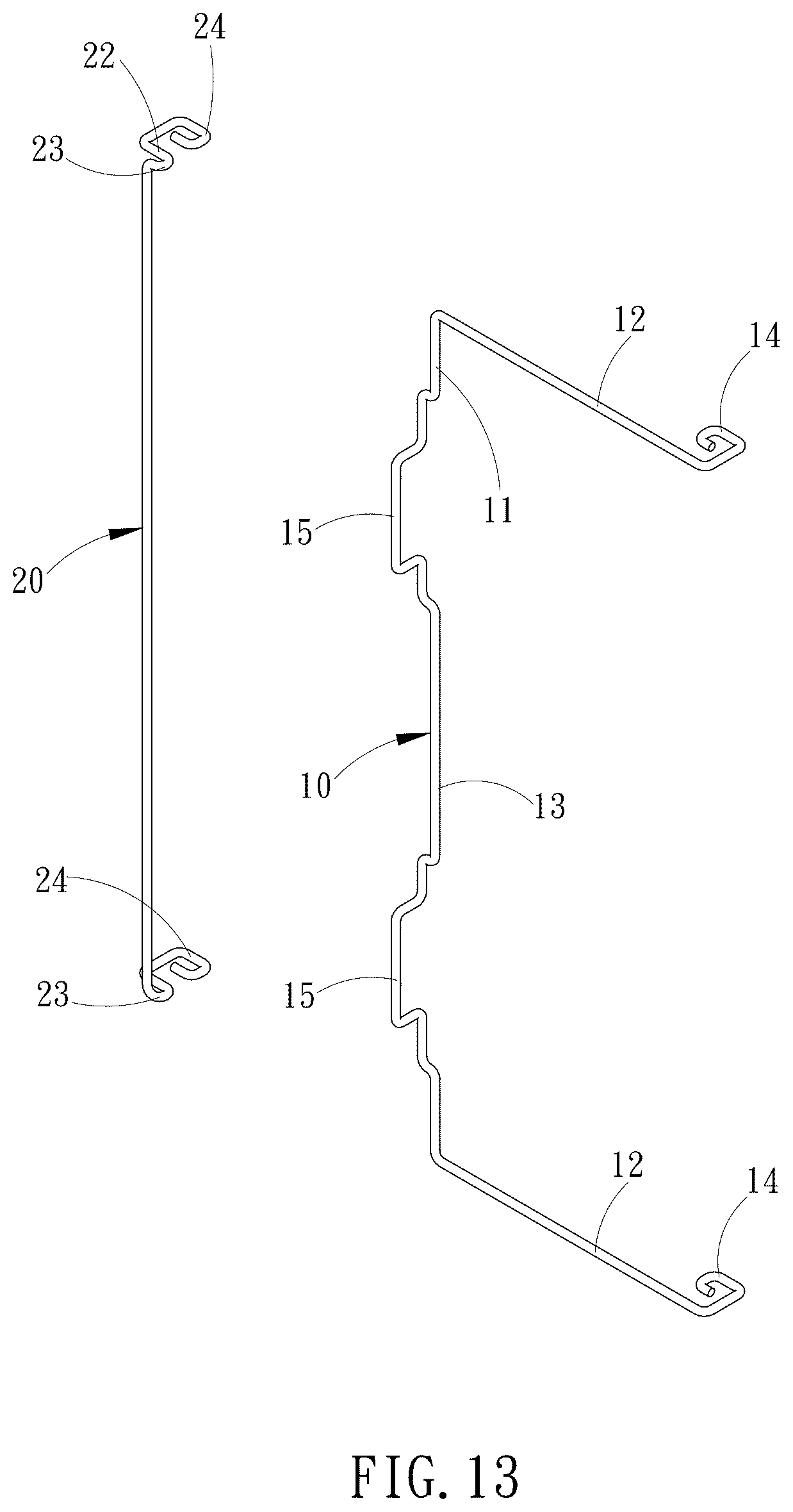 Patent US12590768 Figure 13 – Radiator fan fixing buckle device and its assembly structure