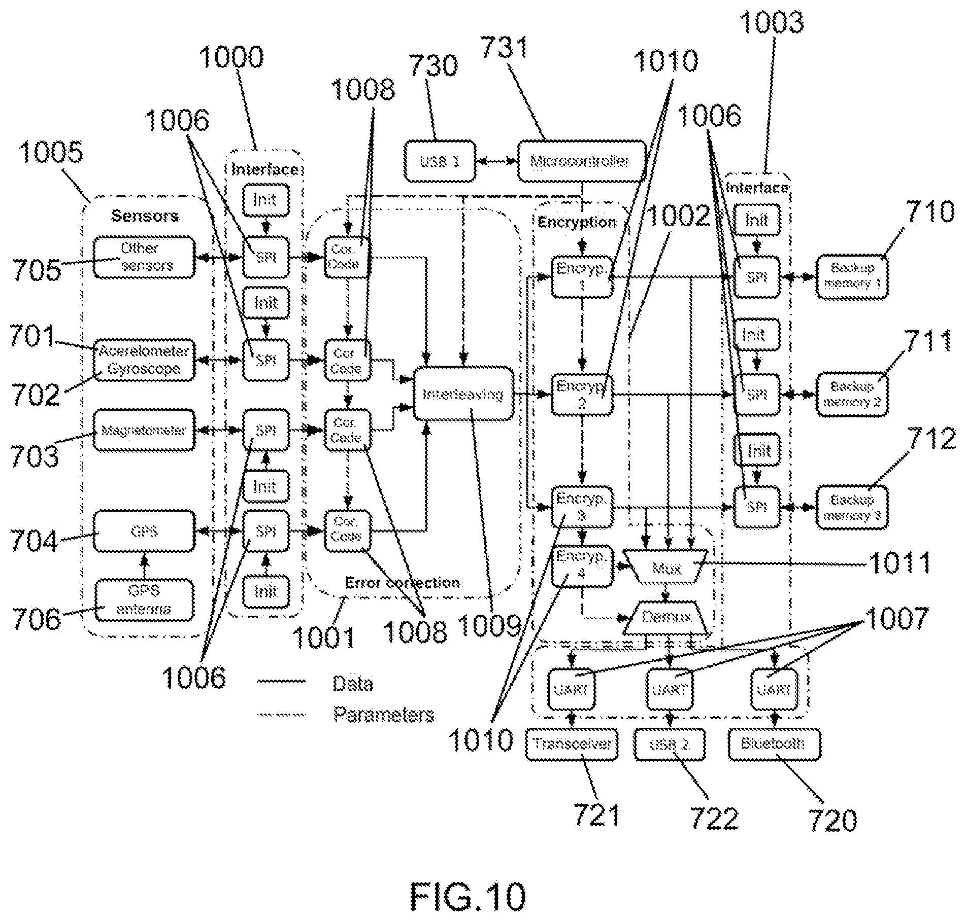 Patent US12590772 Figure 11 – Method and system for sensing, monitoring, logging and transmitting events that is assembled on a firearm