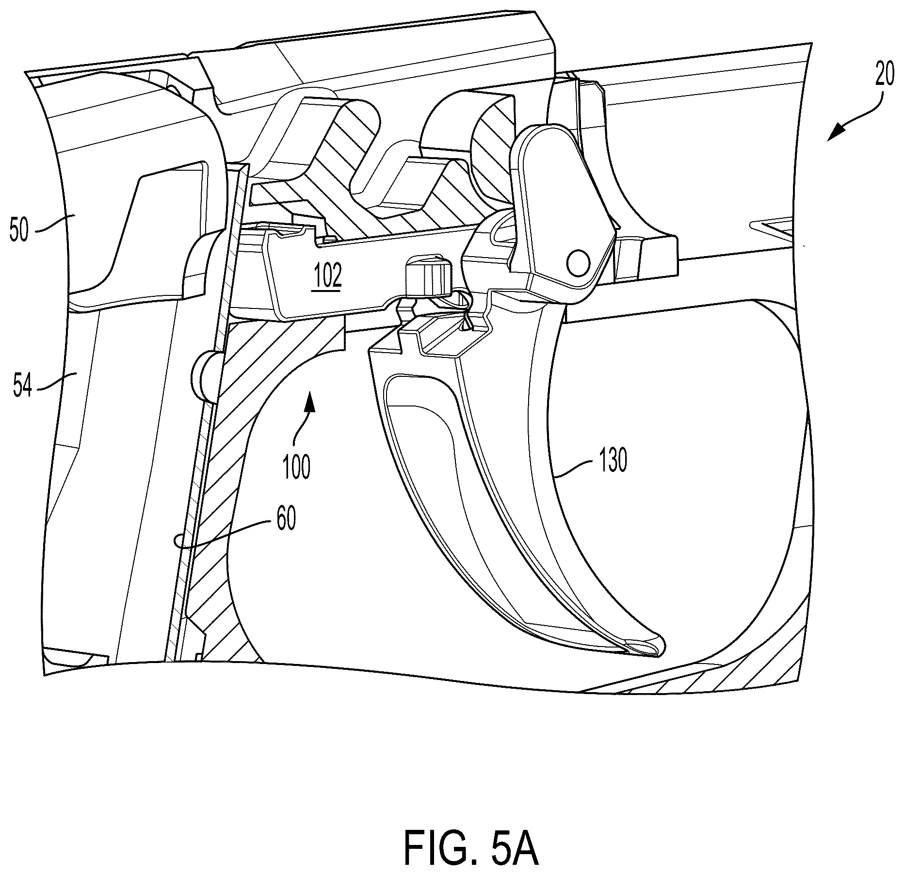 Patent US12590773 Figure 6 – Magazine disconnect mechanism