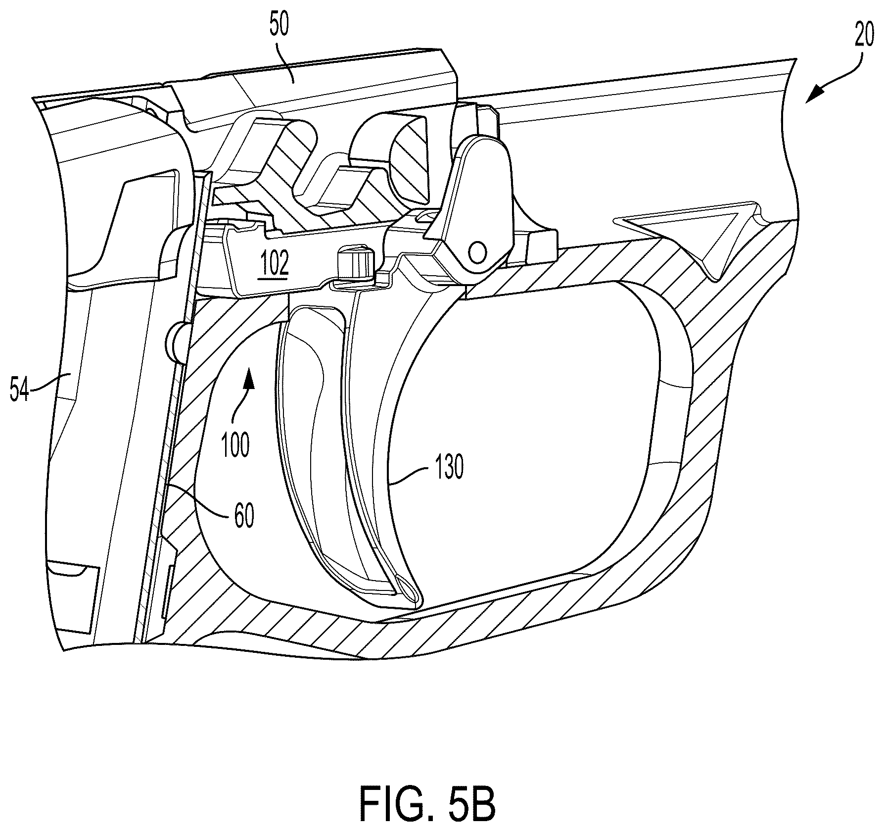 Patent US12590773 Figure 7 – Magazine disconnect mechanism
