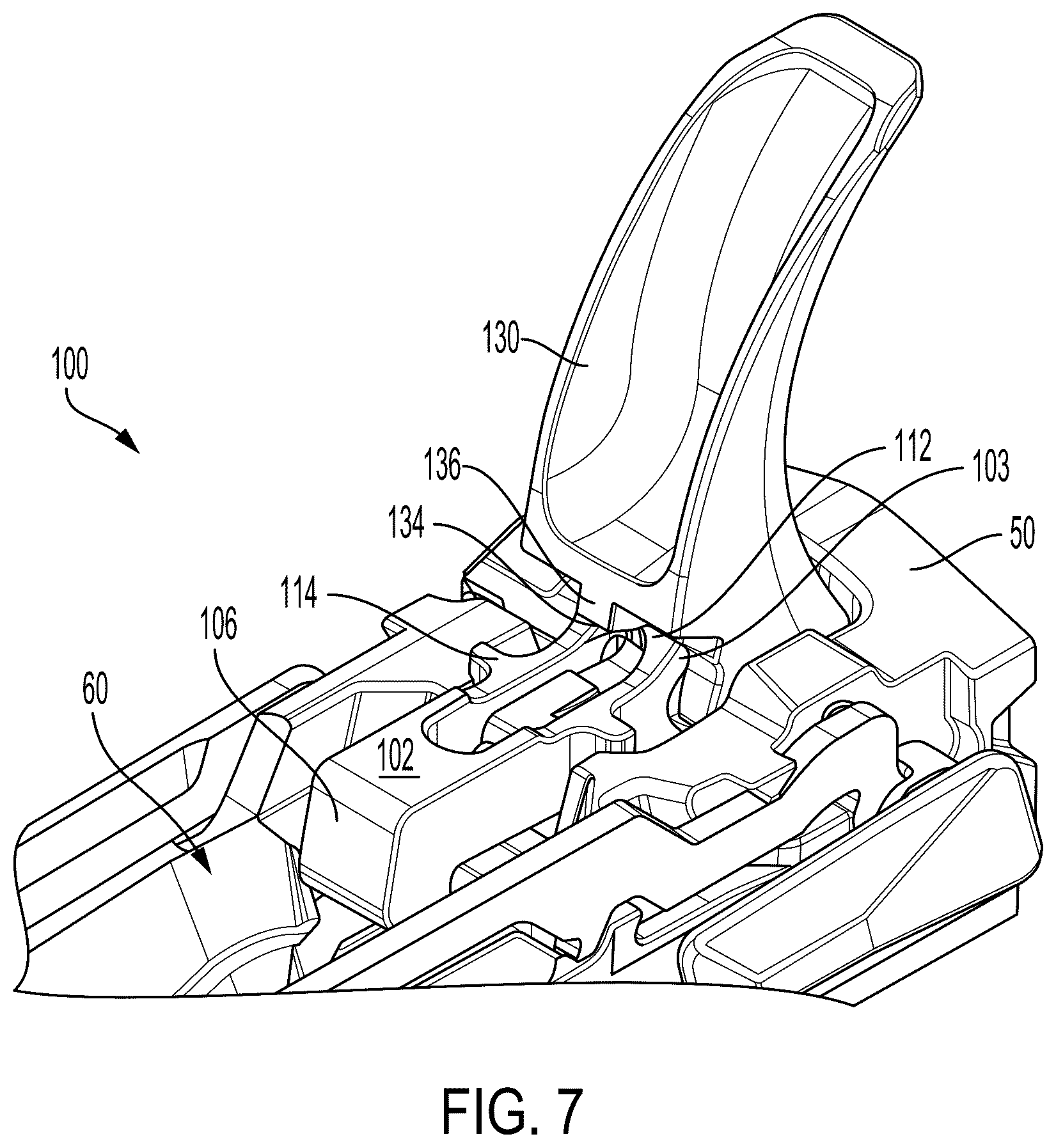 Patent US12590773 Figure 9 – Magazine disconnect mechanism