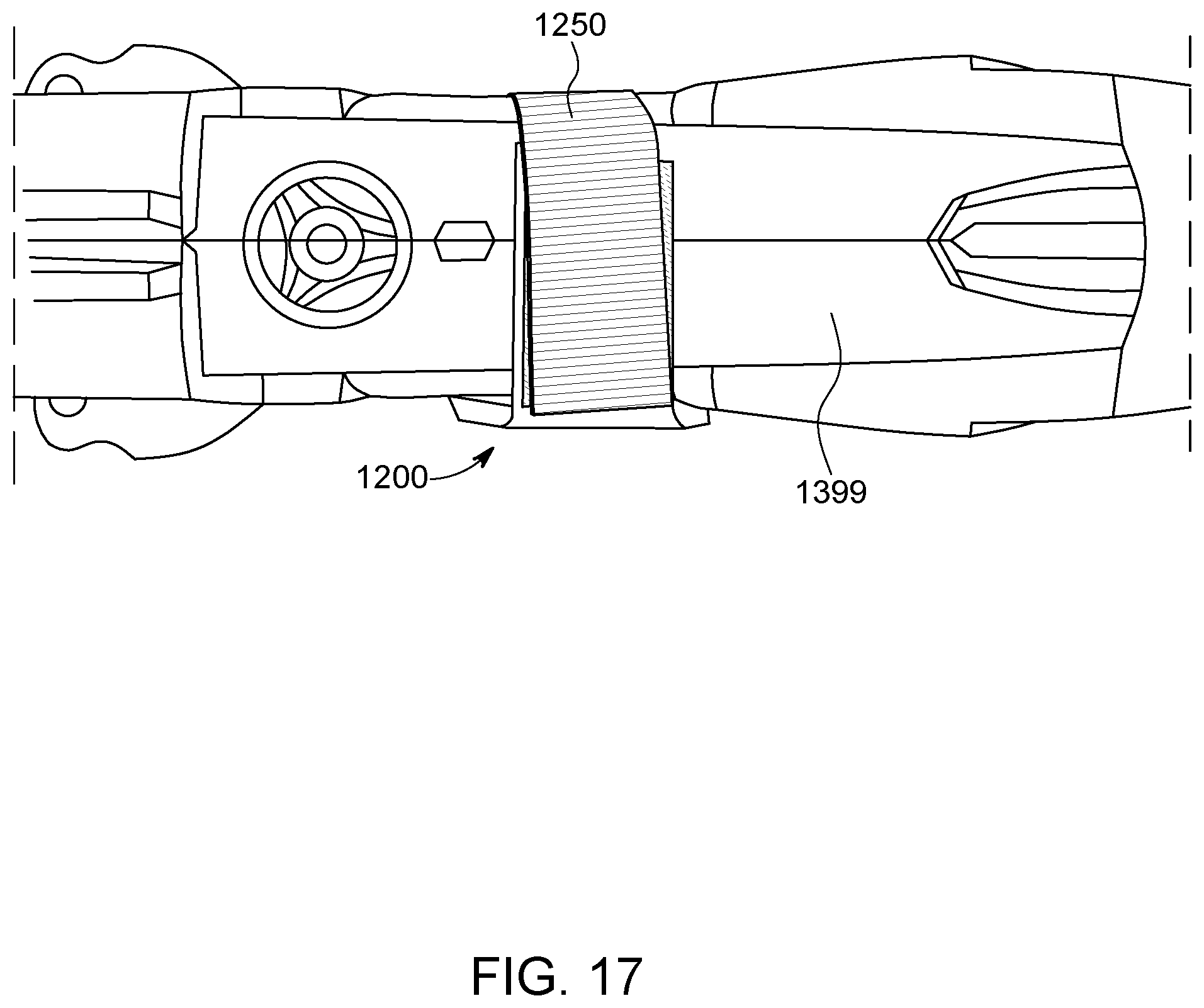 Patent US12590774 Figure 17 – Trigger restriction device for conducted energy devices