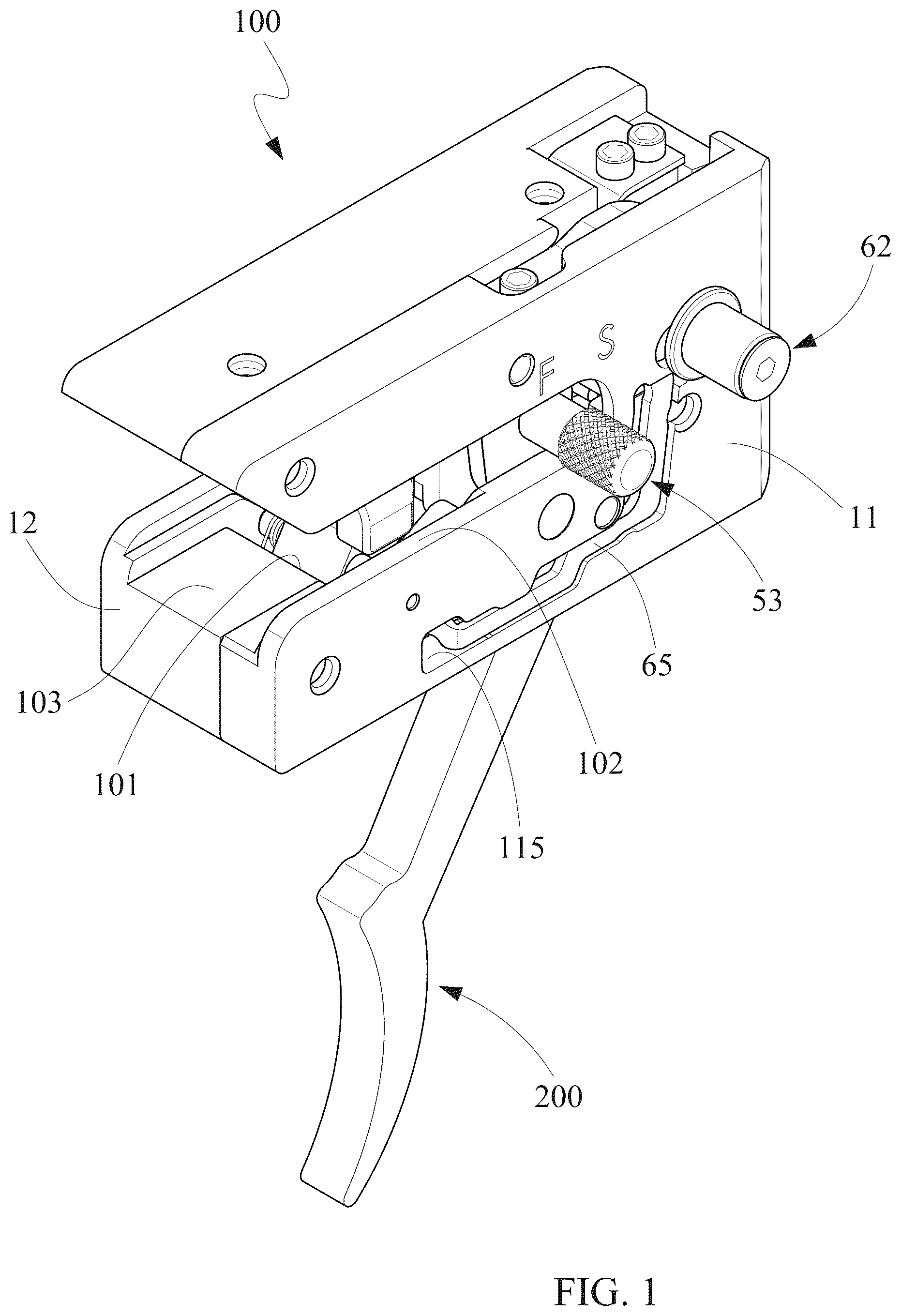 Patent US12590778 Figure 1 – String-unloading apparatus of a crossbow