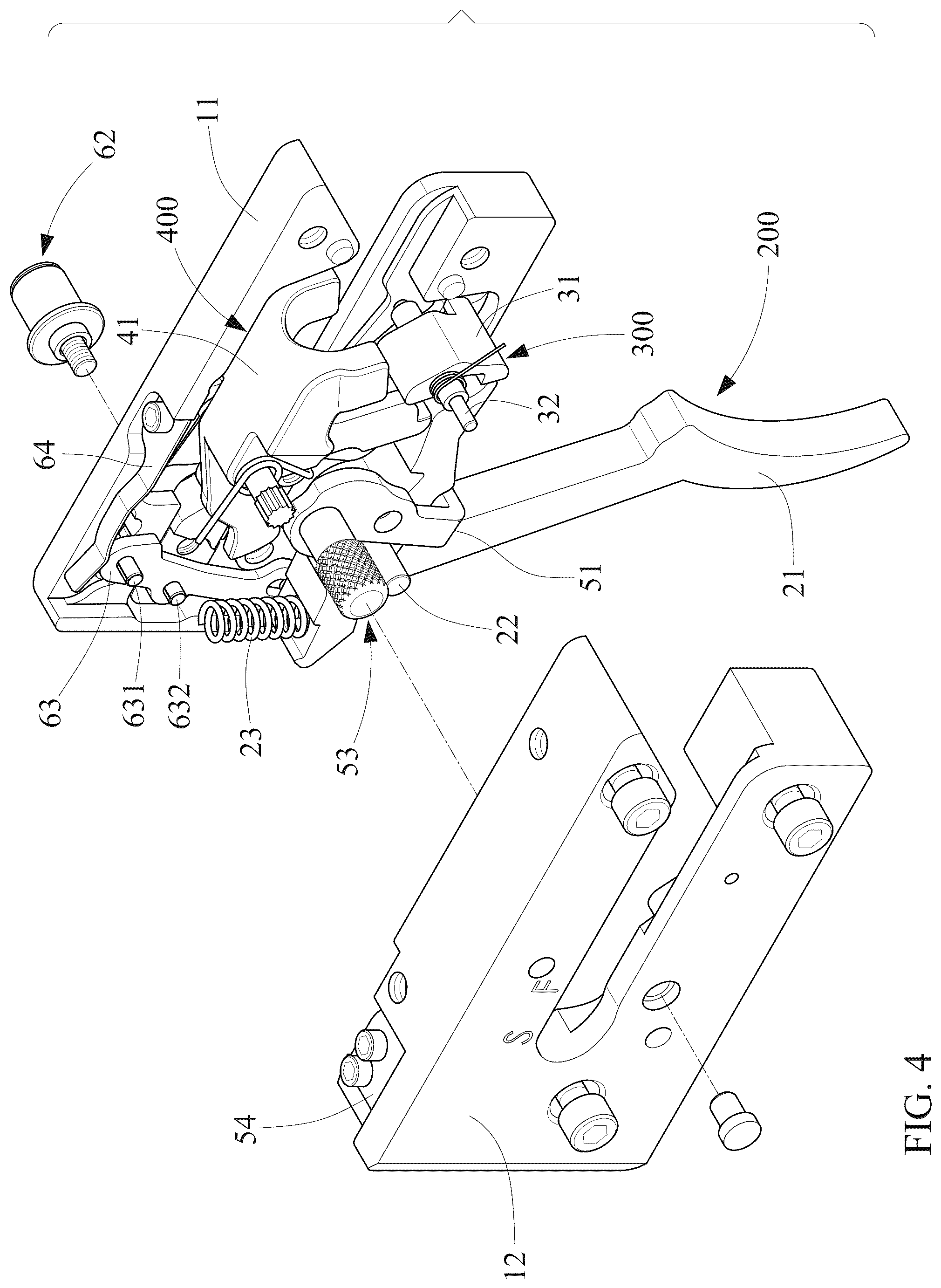 Patent US12590778 Figure 4 – String-unloading apparatus of a crossbow