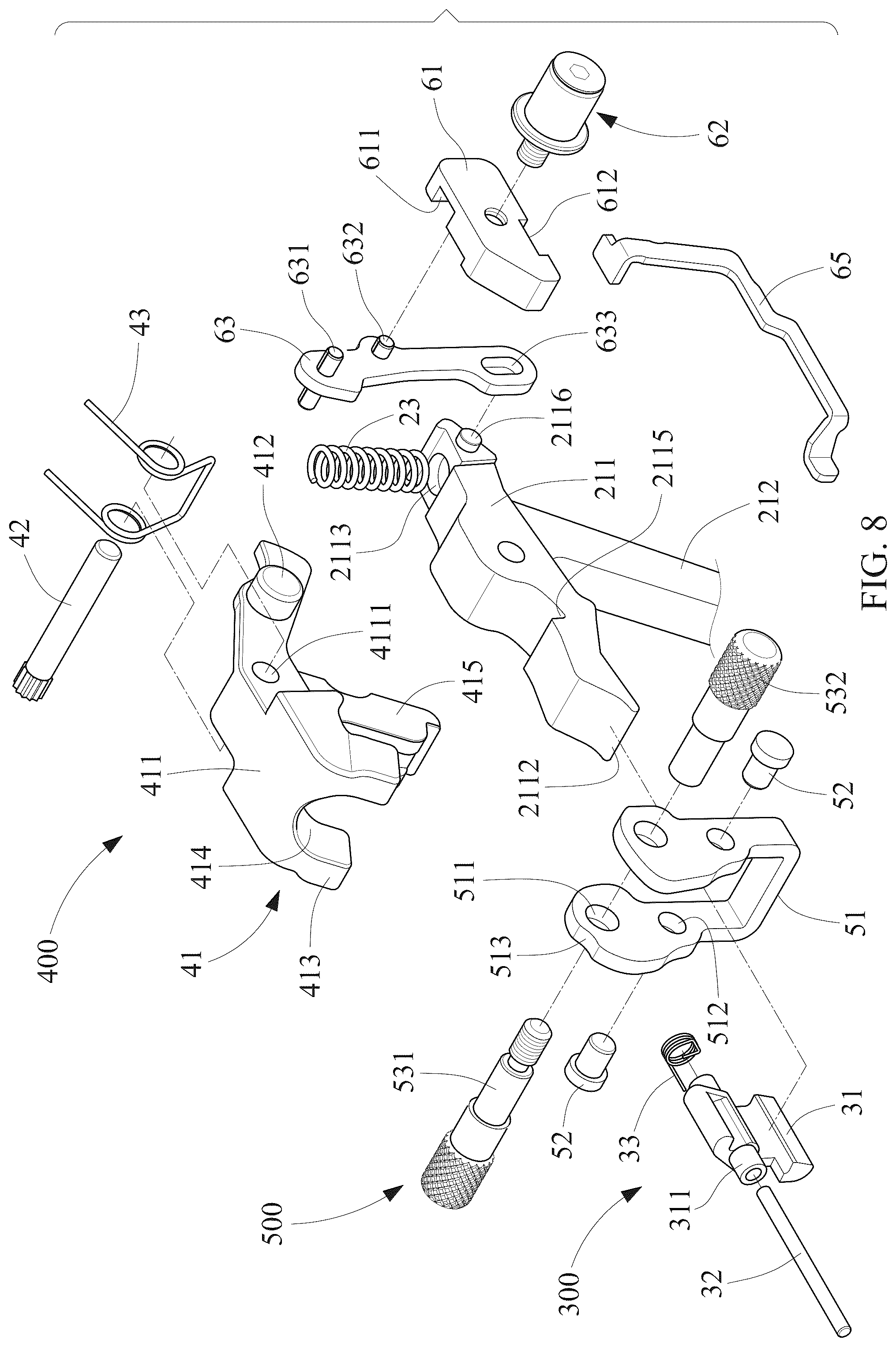 Patent US12590778 Figure 8 – String-unloading apparatus of a crossbow