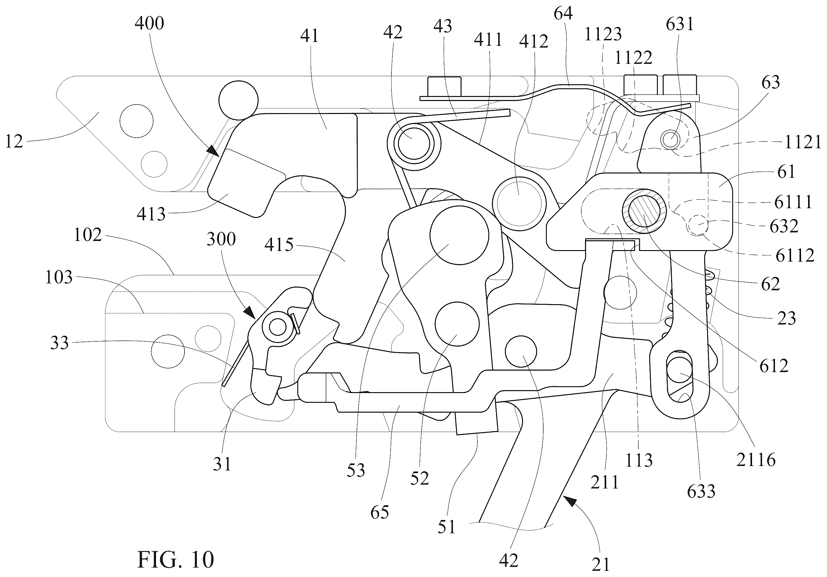 Patent US12590778 Figure 10 – String-unloading apparatus of a crossbow