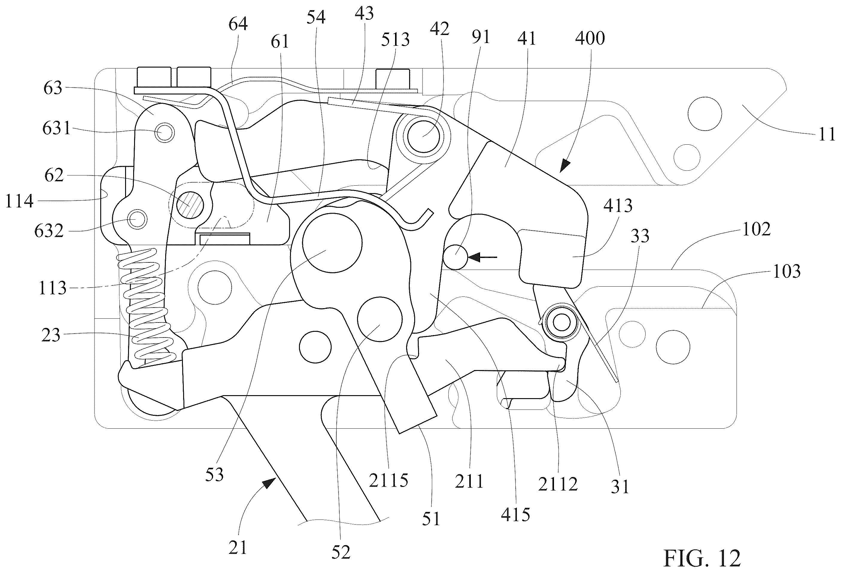 Patent US12590778 Figure 12 – String-unloading apparatus of a crossbow