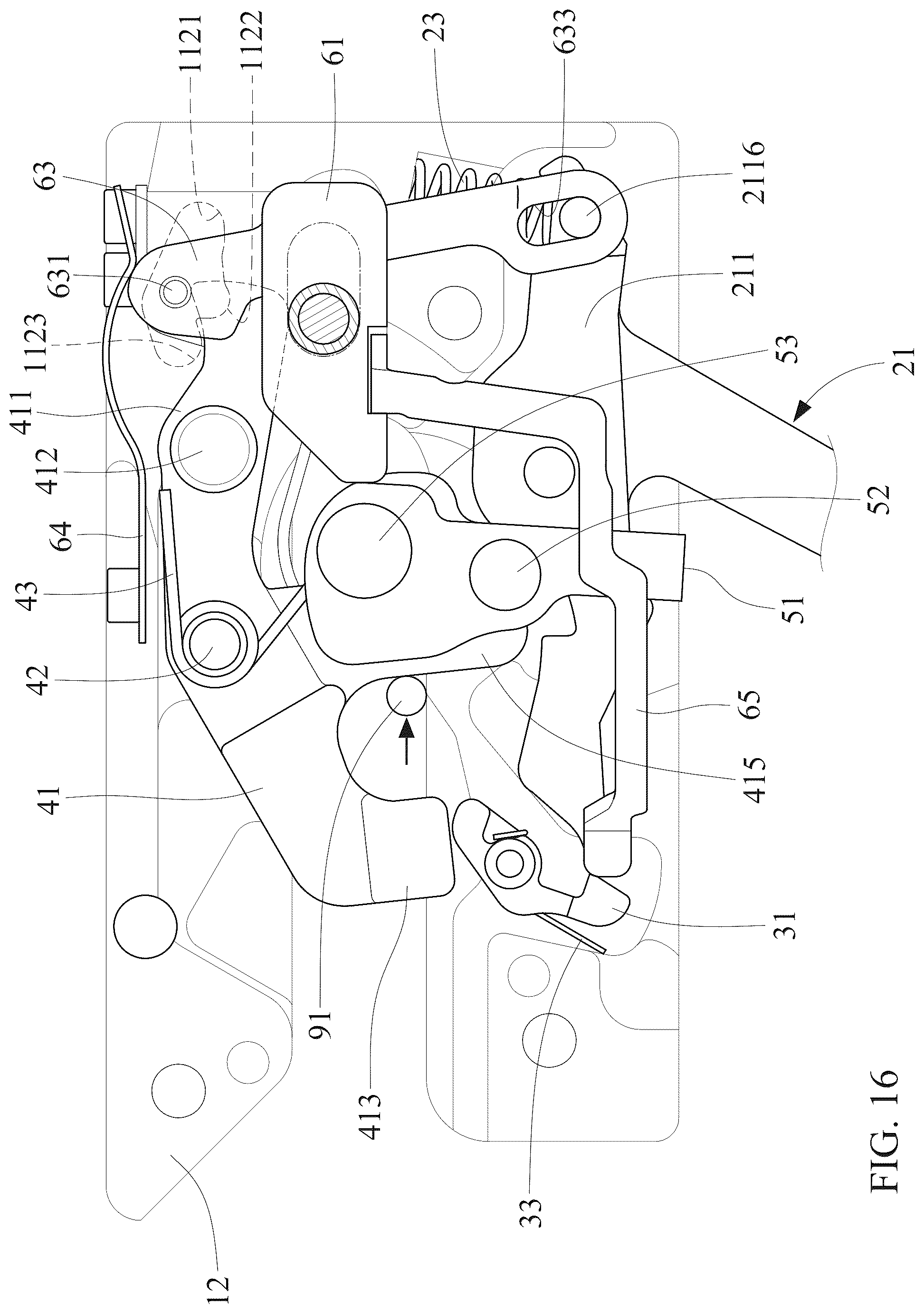 Patent US12590778 Figure 16 – String-unloading apparatus of a crossbow