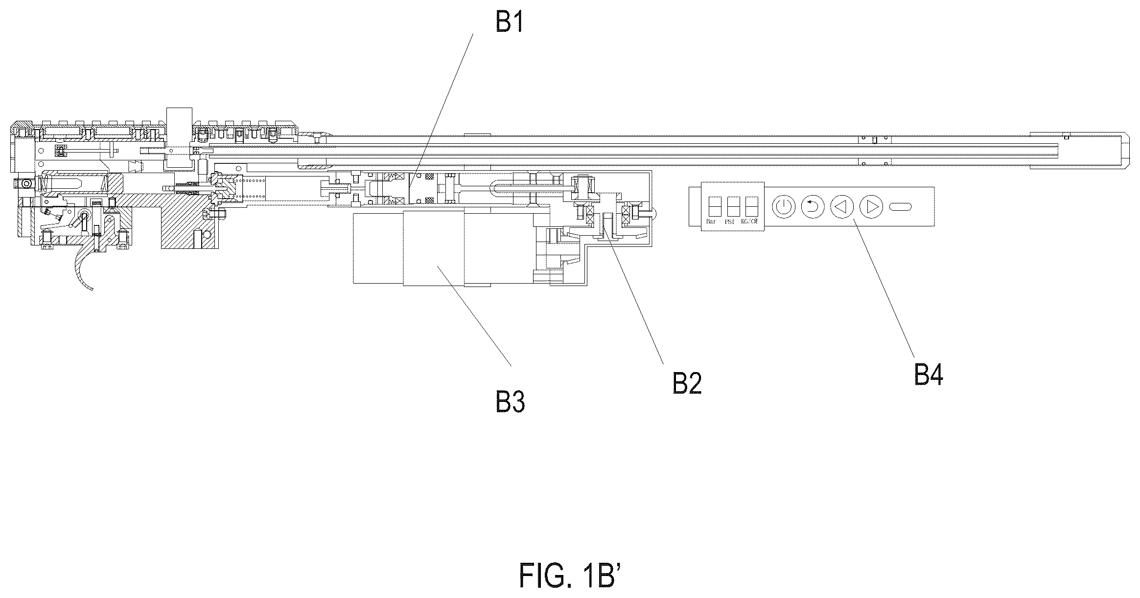 Patent US12590780 Figure 3 – Air gun with onboard electric pump