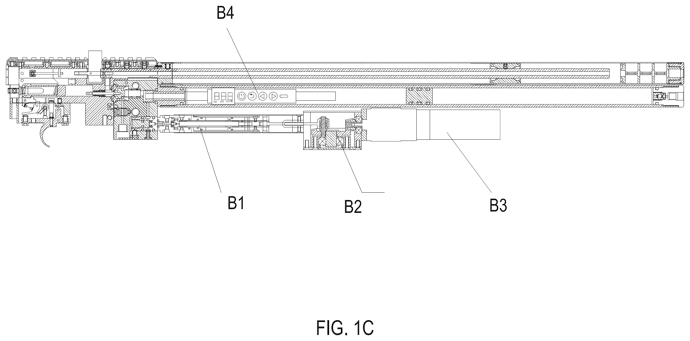 Patent US12590780 Figure 4 – Air gun with onboard electric pump