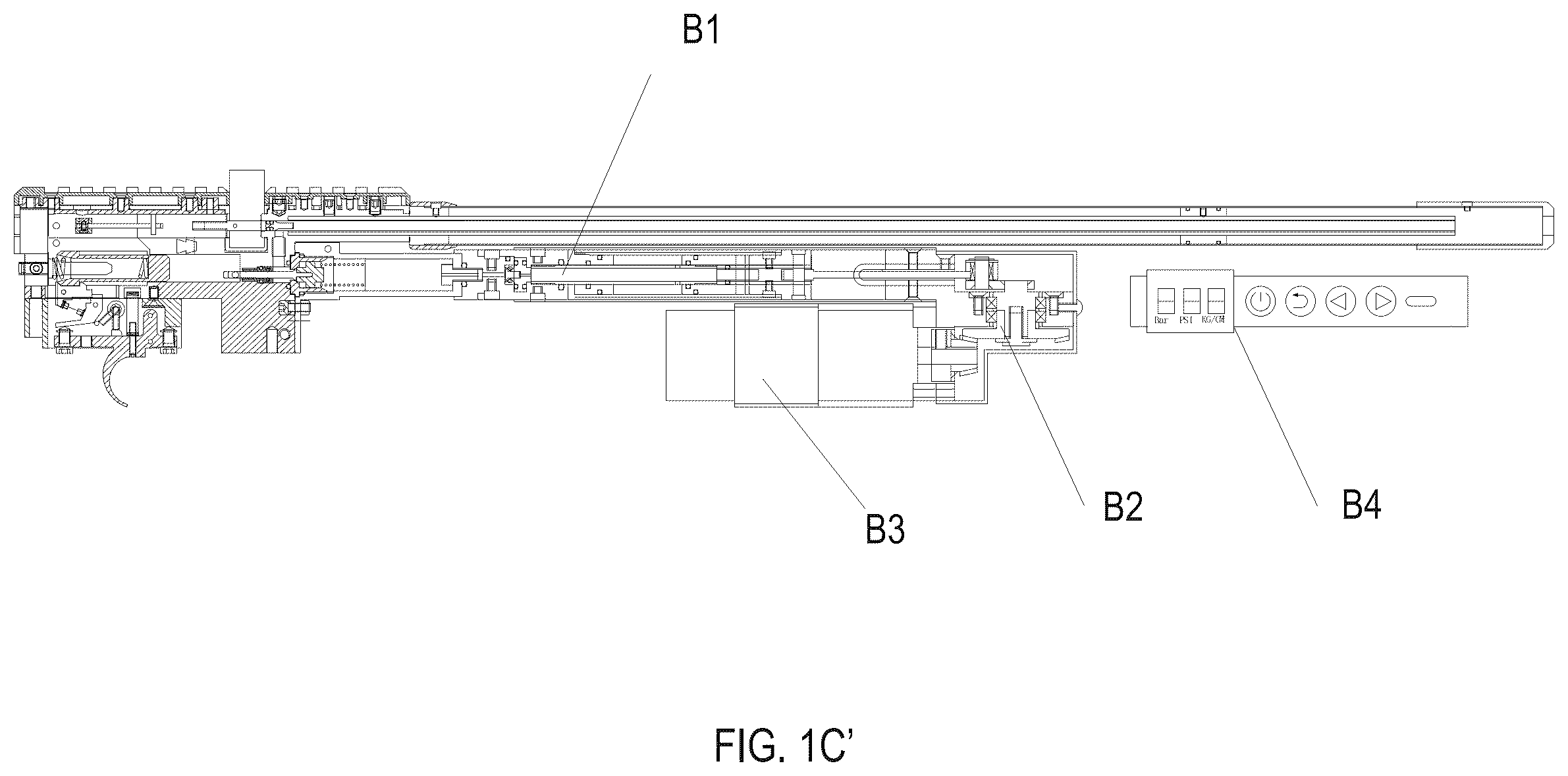 Patent US12590780 Figure 5 – Air gun with onboard electric pump