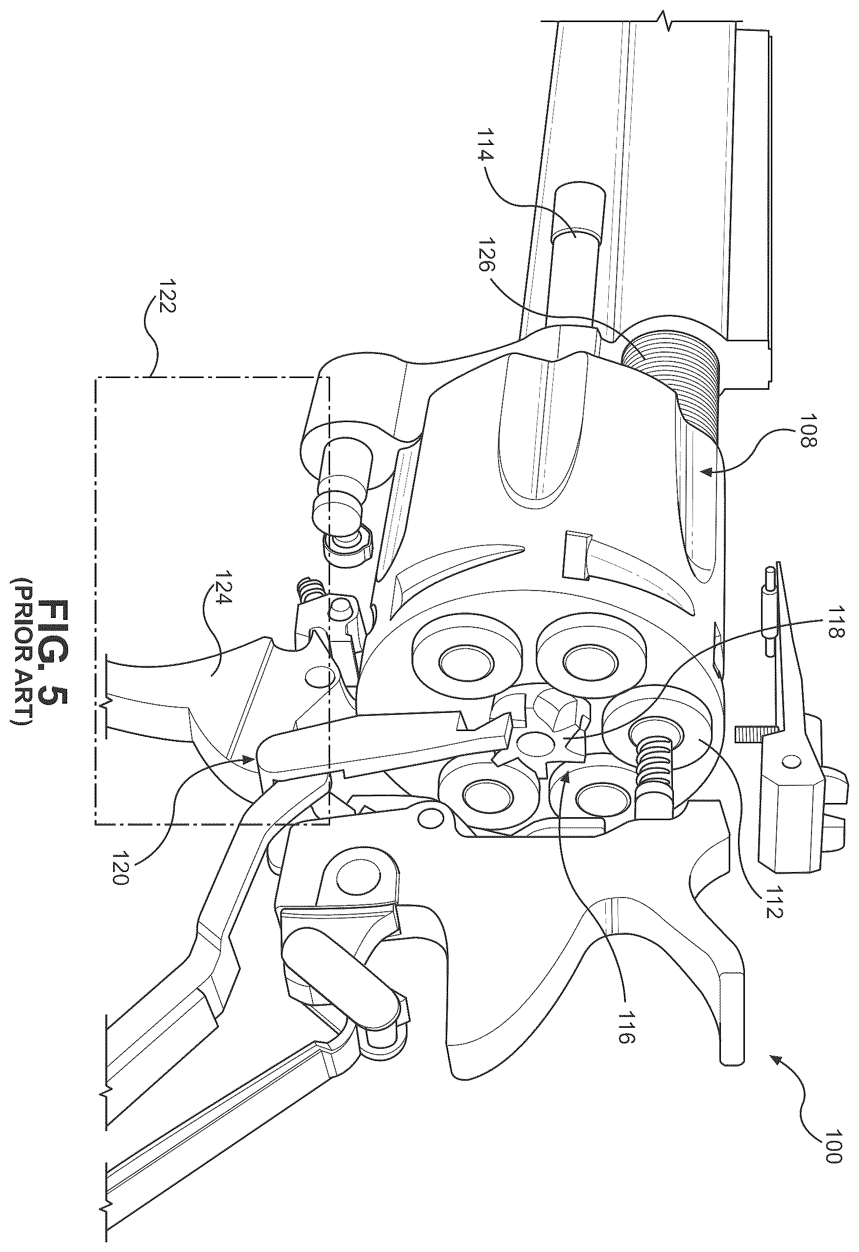 Patent US12590781 Figure 4 – Preloaded disposable cylinder system for revolver