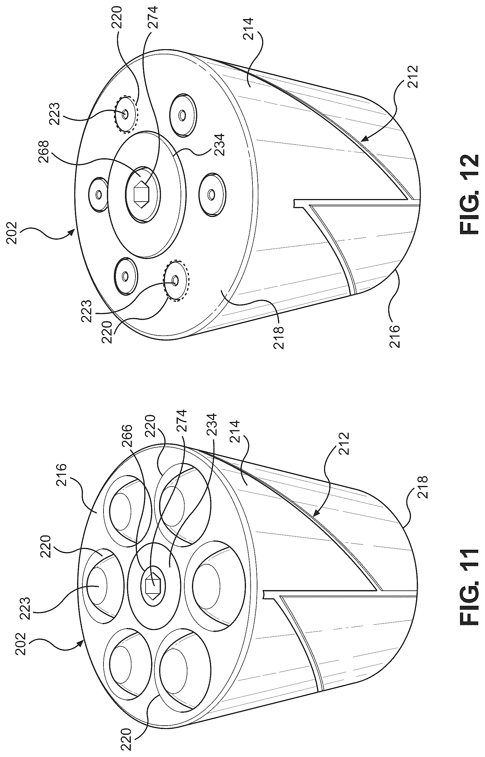 Patent US12590781 Figure 8 – Preloaded disposable cylinder system for revolver