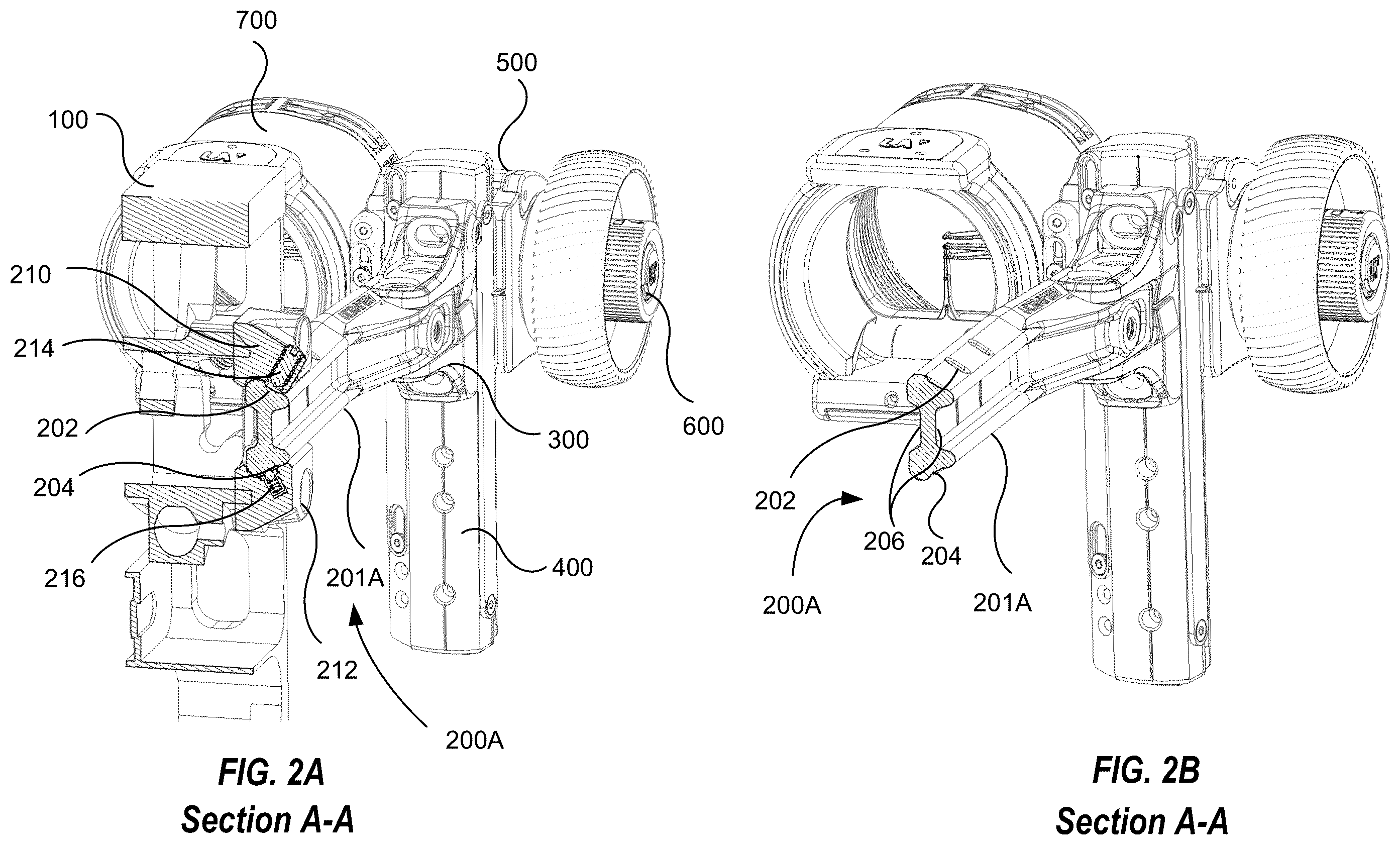 Patent US12590782 Figure 2 – Archery bow sight support systems
