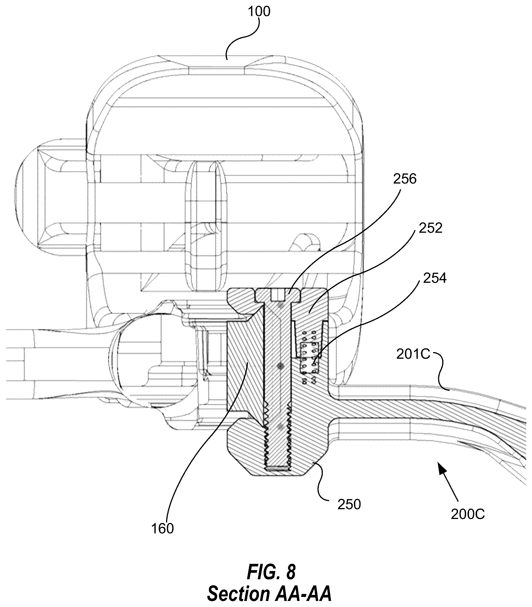 Patent US12590782 Figure 8 – Archery bow sight support systems
