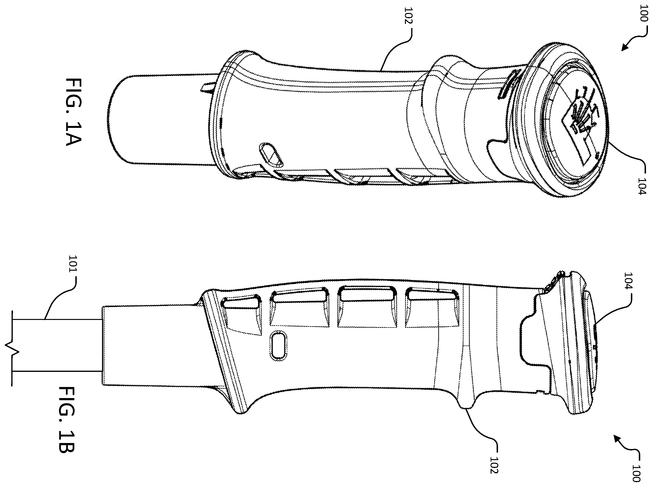 Patent US12590784 Figure 1 – Handle assembly