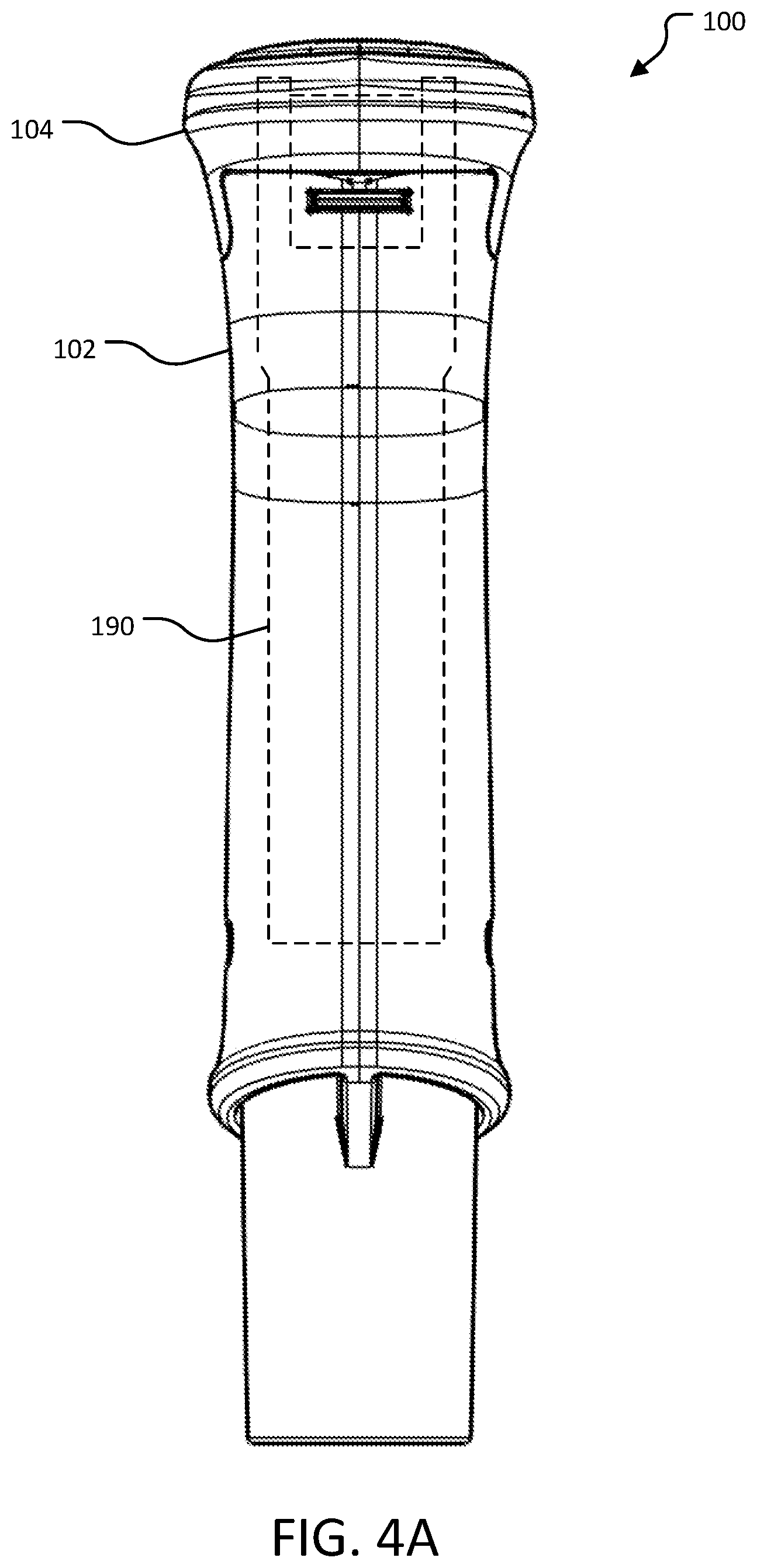Patent US12590784 Figure 8 – Handle assembly