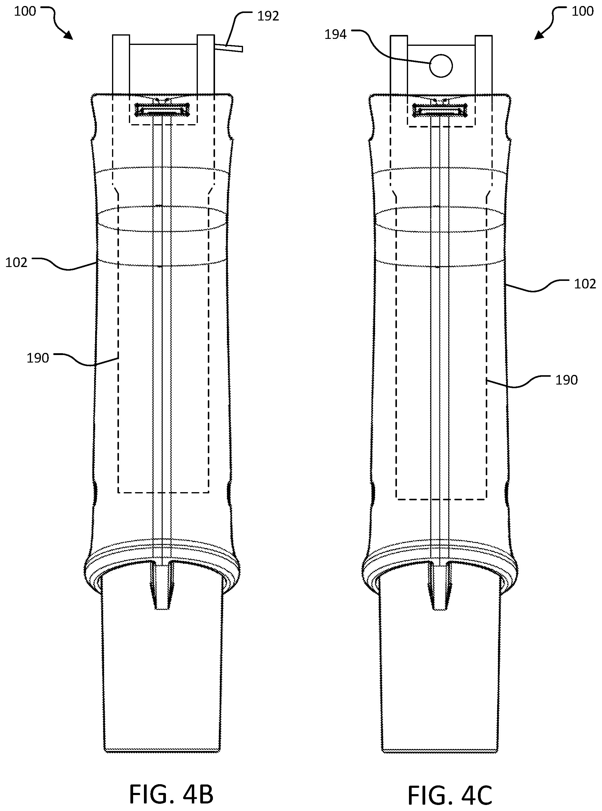 Patent US12590784 Figure 9 – Handle assembly