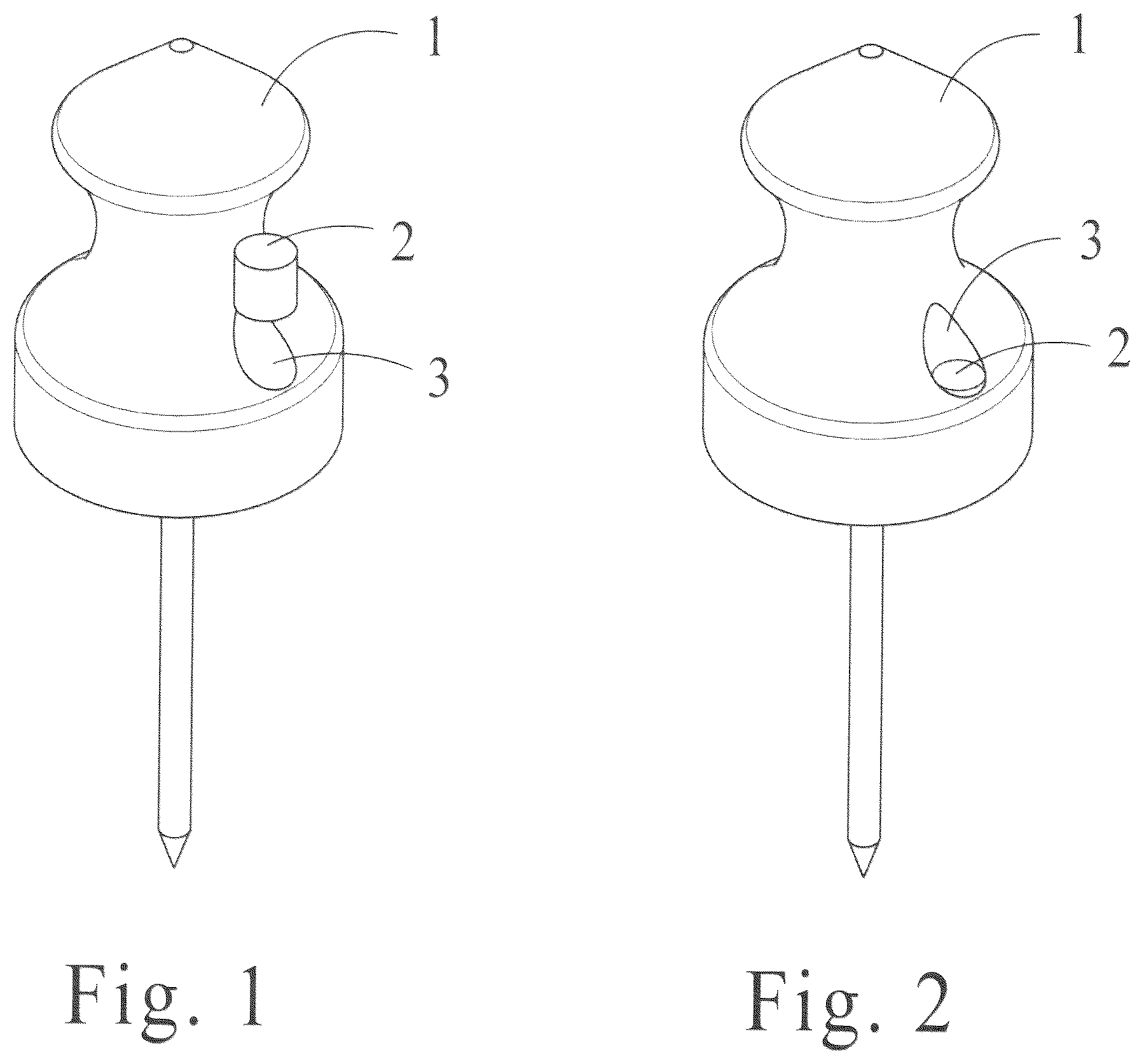 Patent US12590785 Figure 1 – Target pins and target pin holster system