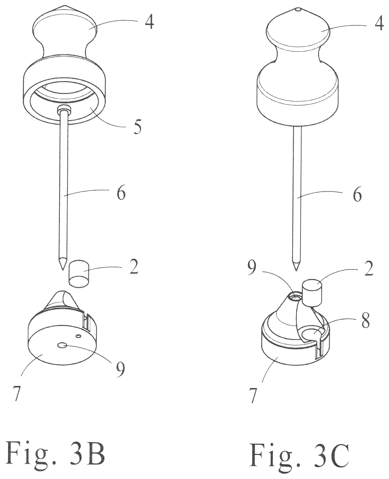 Patent US12590785 Figure 3 – Target pins and target pin holster system
