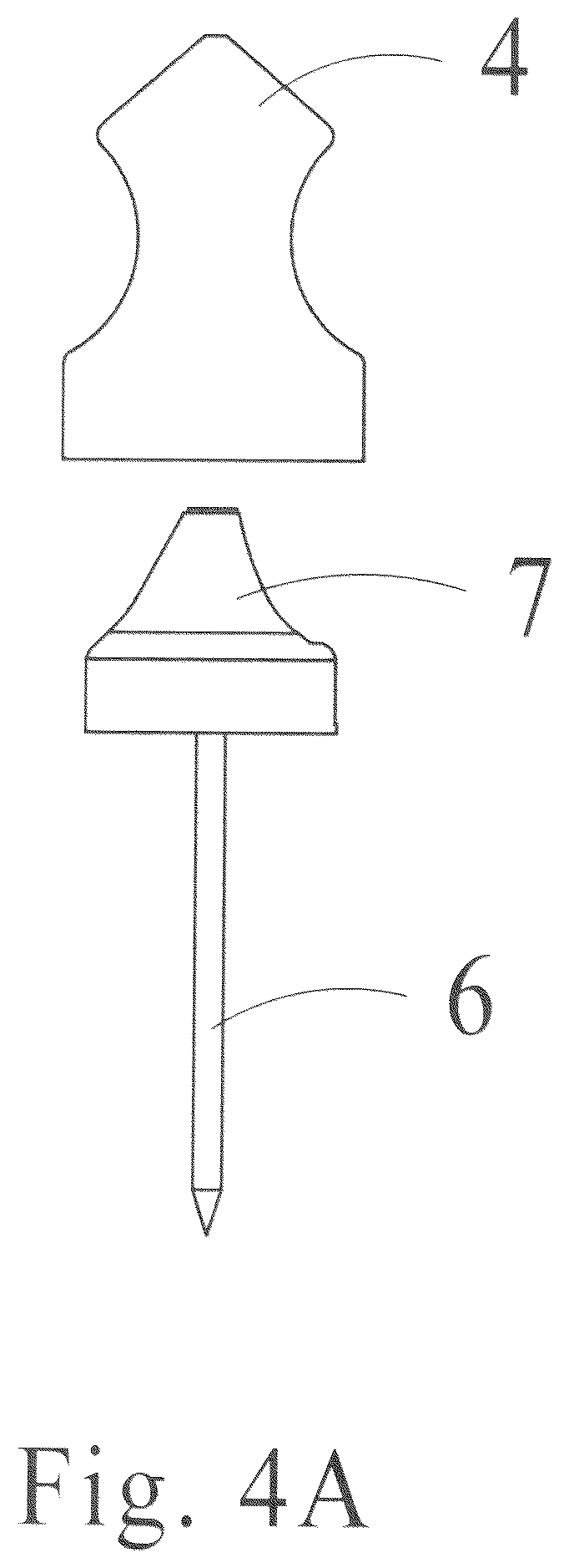 Patent US12590785 Figure 4 – Target pins and target pin holster system