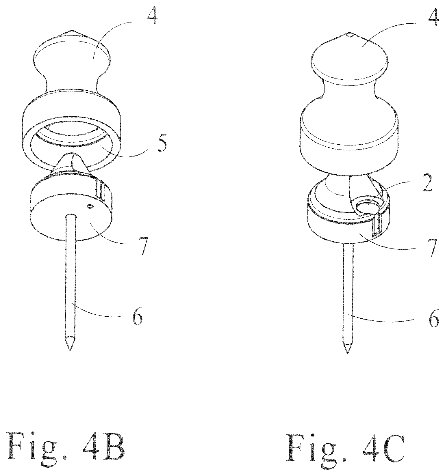 Patent US12590785 Figure 5 – Target pins and target pin holster system