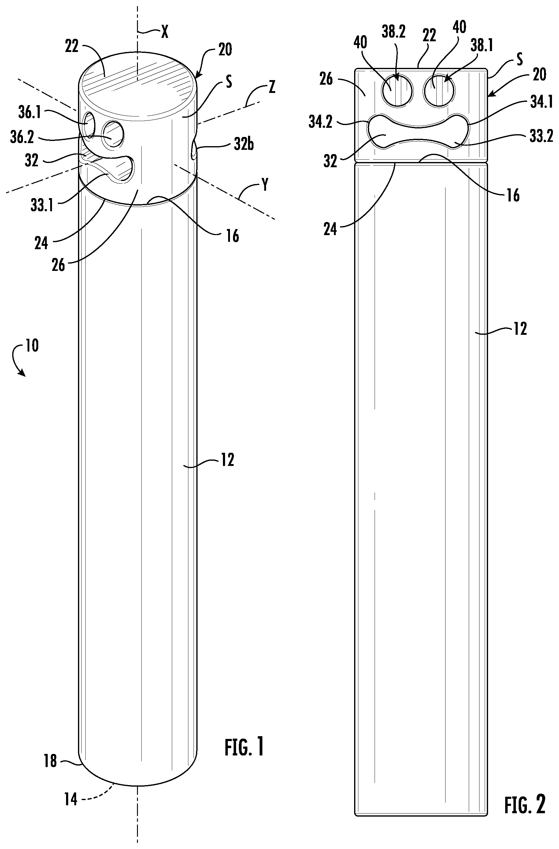 Patent US12590786 Figure 1 – Toy foam dart with impact absorbing tip