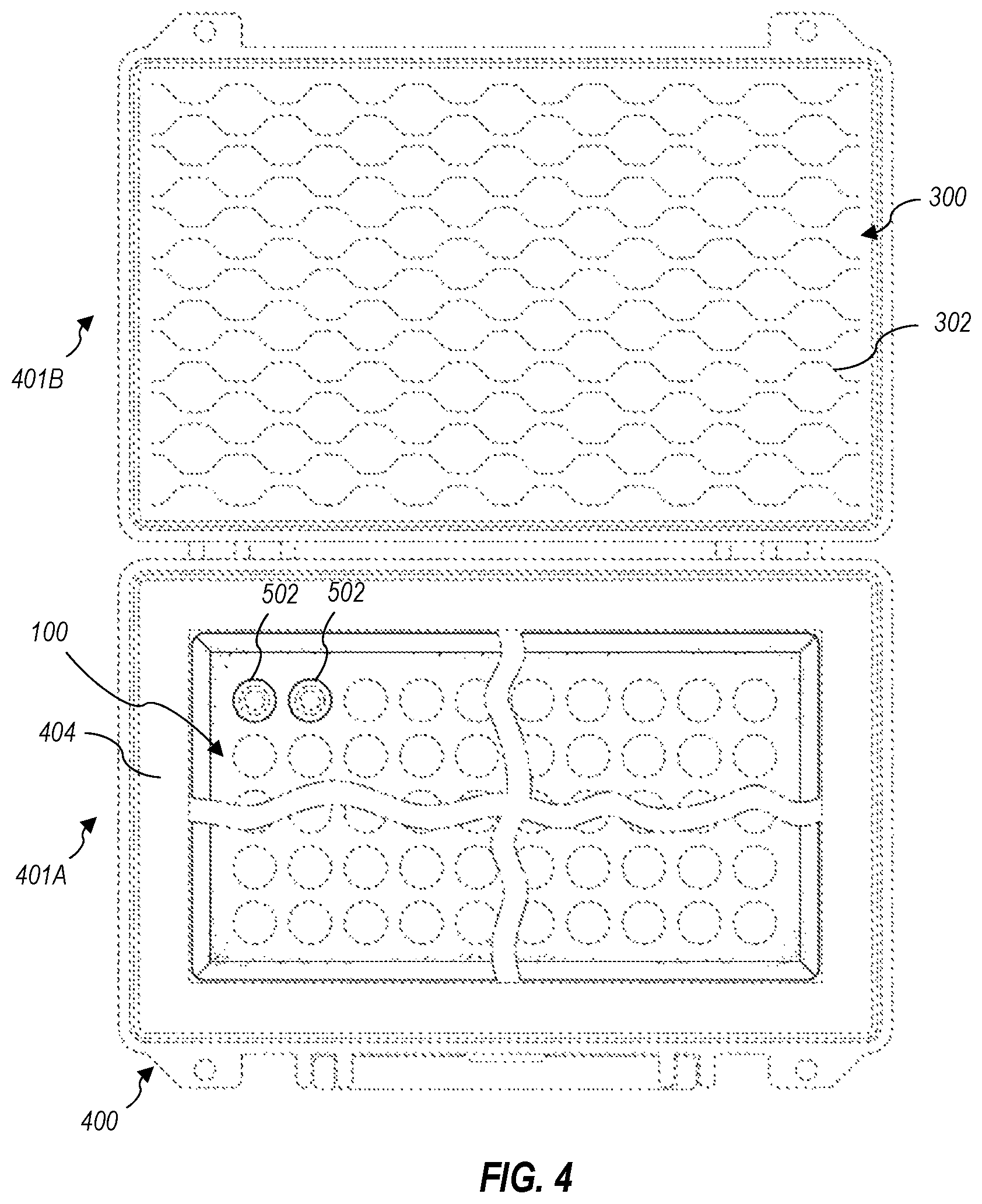 Patent US12590787 Figure 4 – Modular system for ammunition processing, storage, and transportation