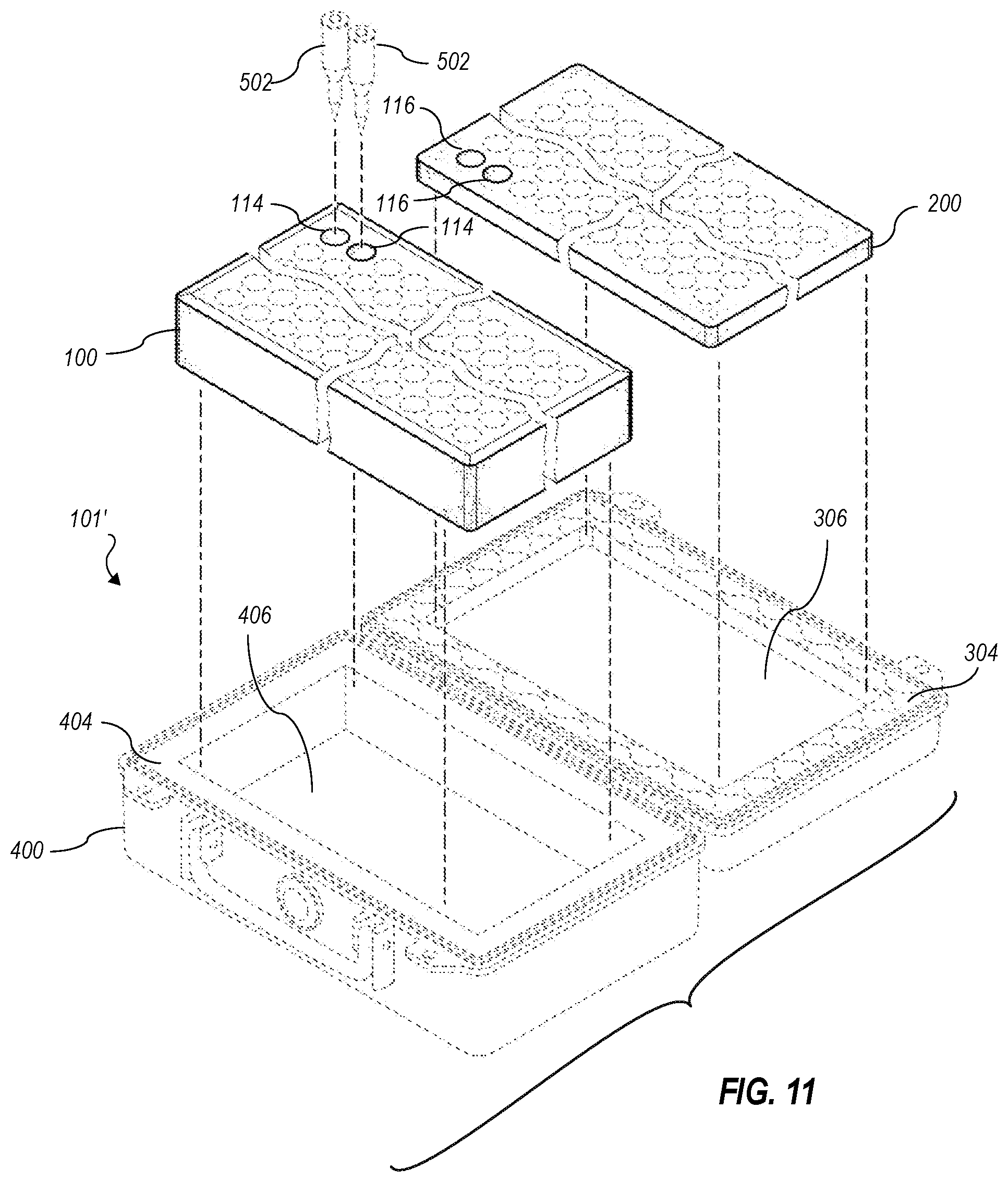 Patent US12590787 Figure 12 – Modular system for ammunition processing, storage, and transportation