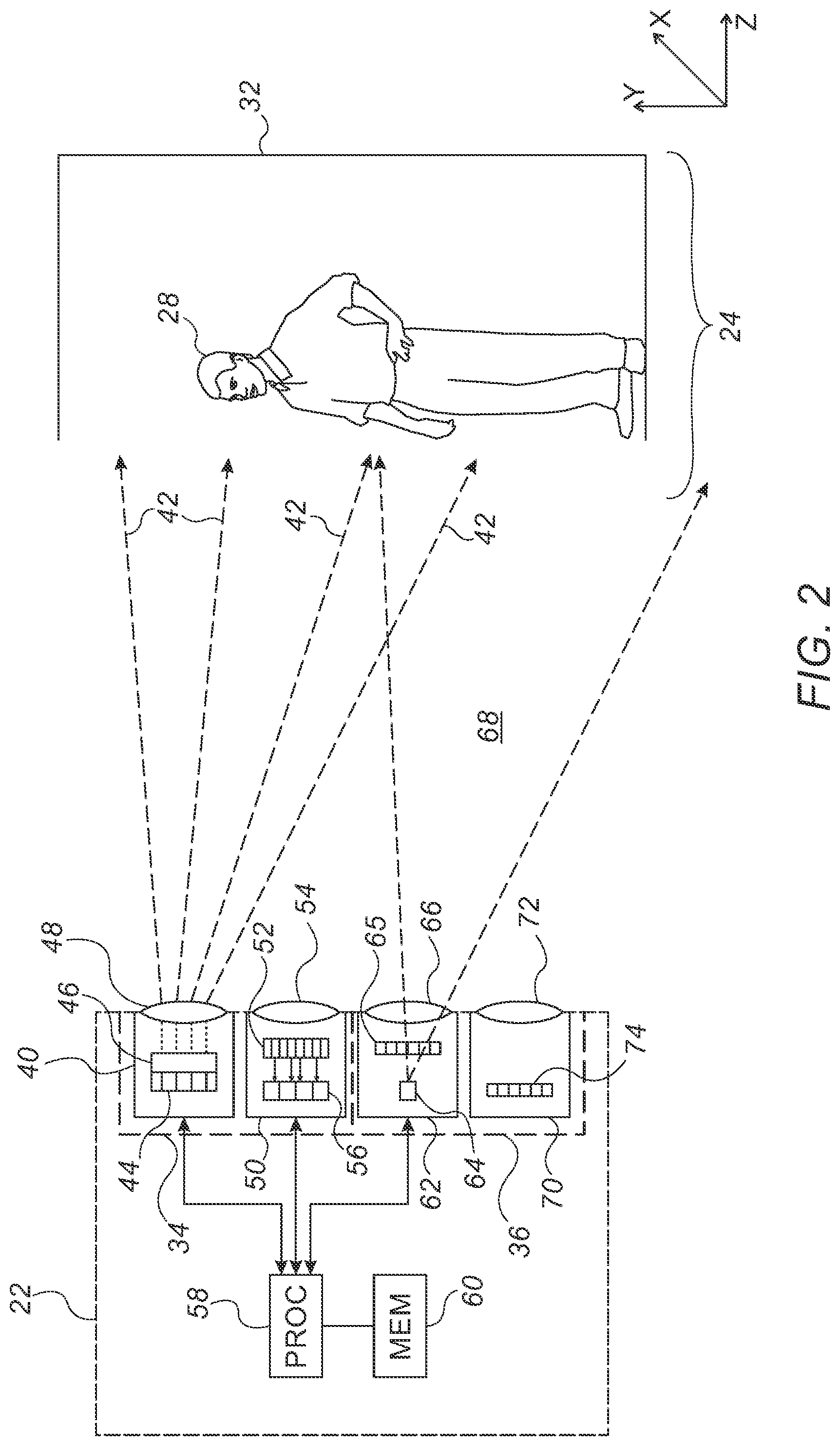 Patent US12590798 Figure 2 – Multi-sensor depth mapping