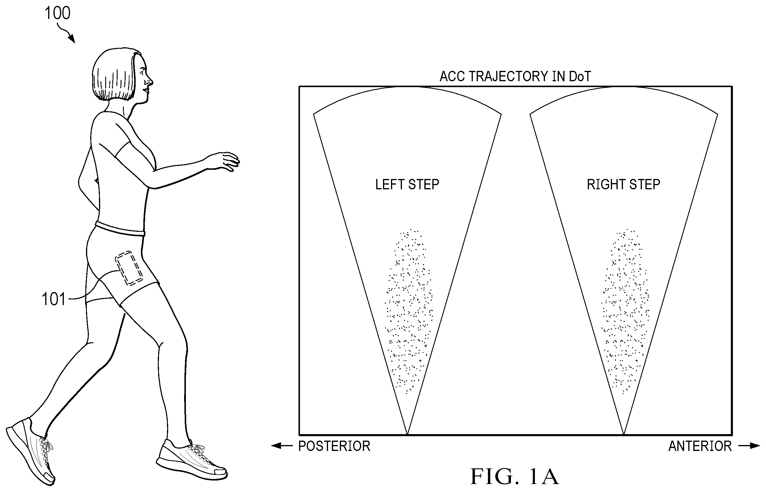 Patent US12590801 — Real time determination of pedestrian direction of travel — Figure 1