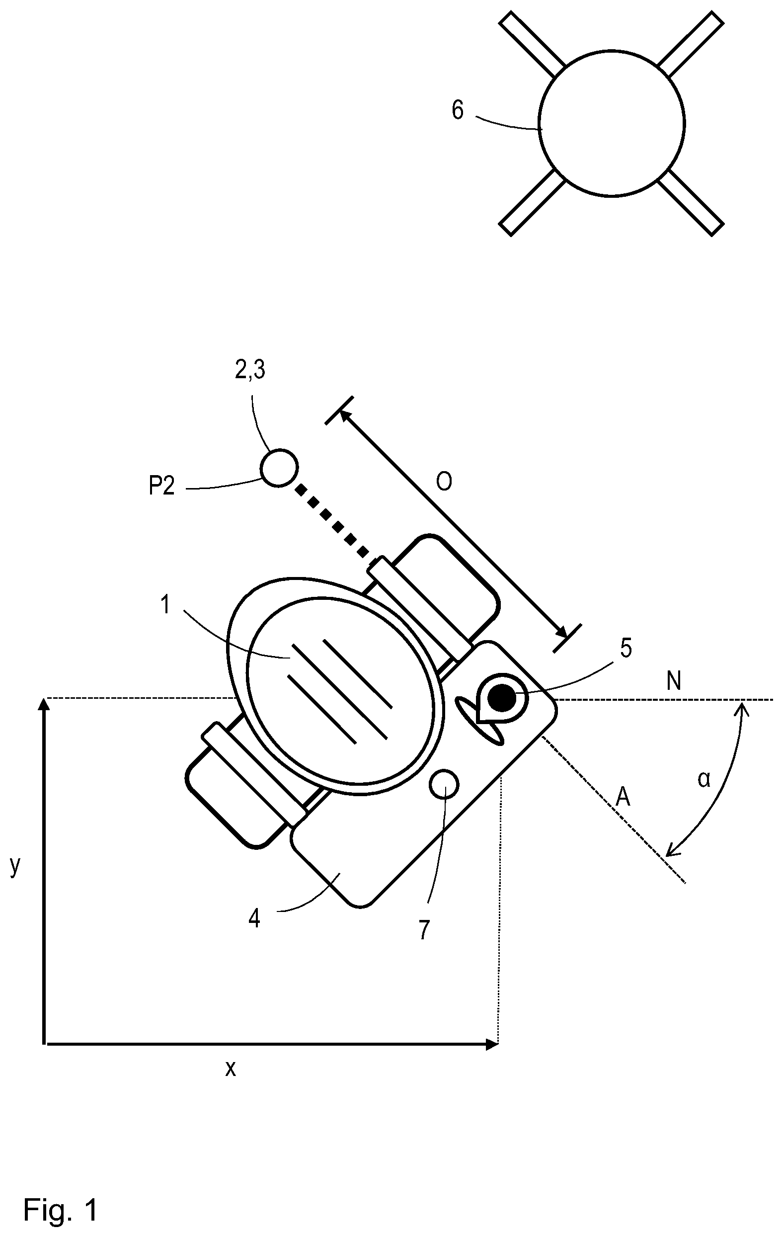 Patent US12590802 Figure 1 – System for guiding an operator when compacting concrete