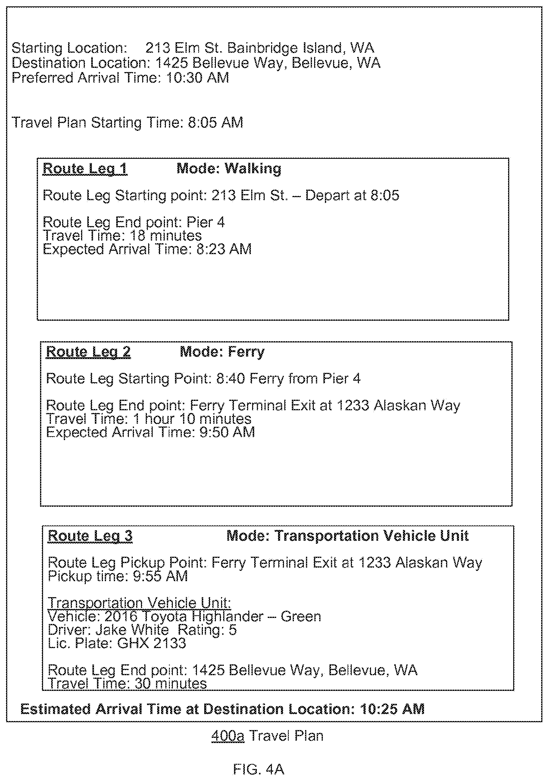 Patent US12590805 Figure 6 – Systems and methods for travel planning that calls for at least one transportation vehicle unit