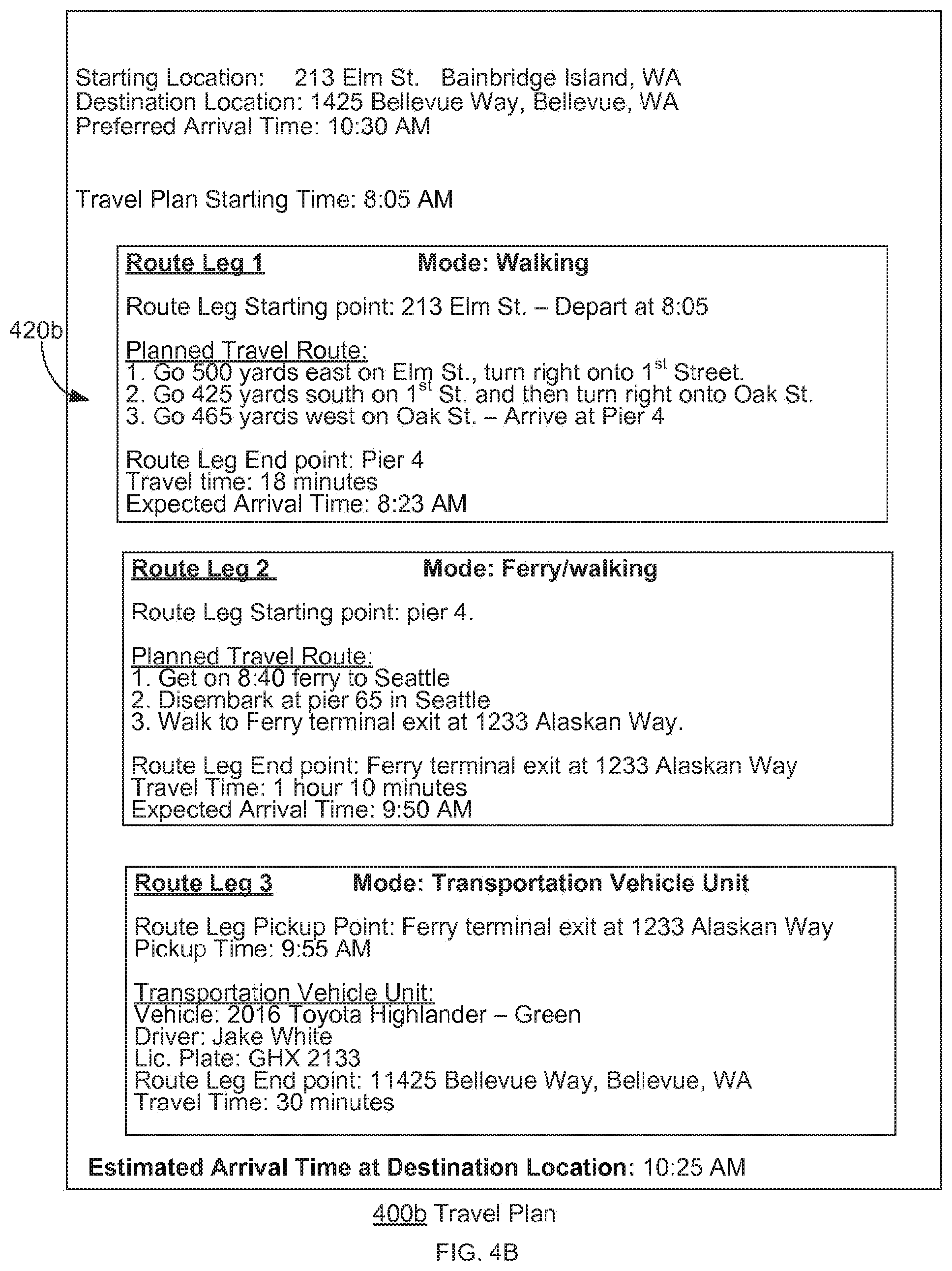 Patent US12590805 Figure 7 – Systems and methods for travel planning that calls for at least one transportation vehicle unit