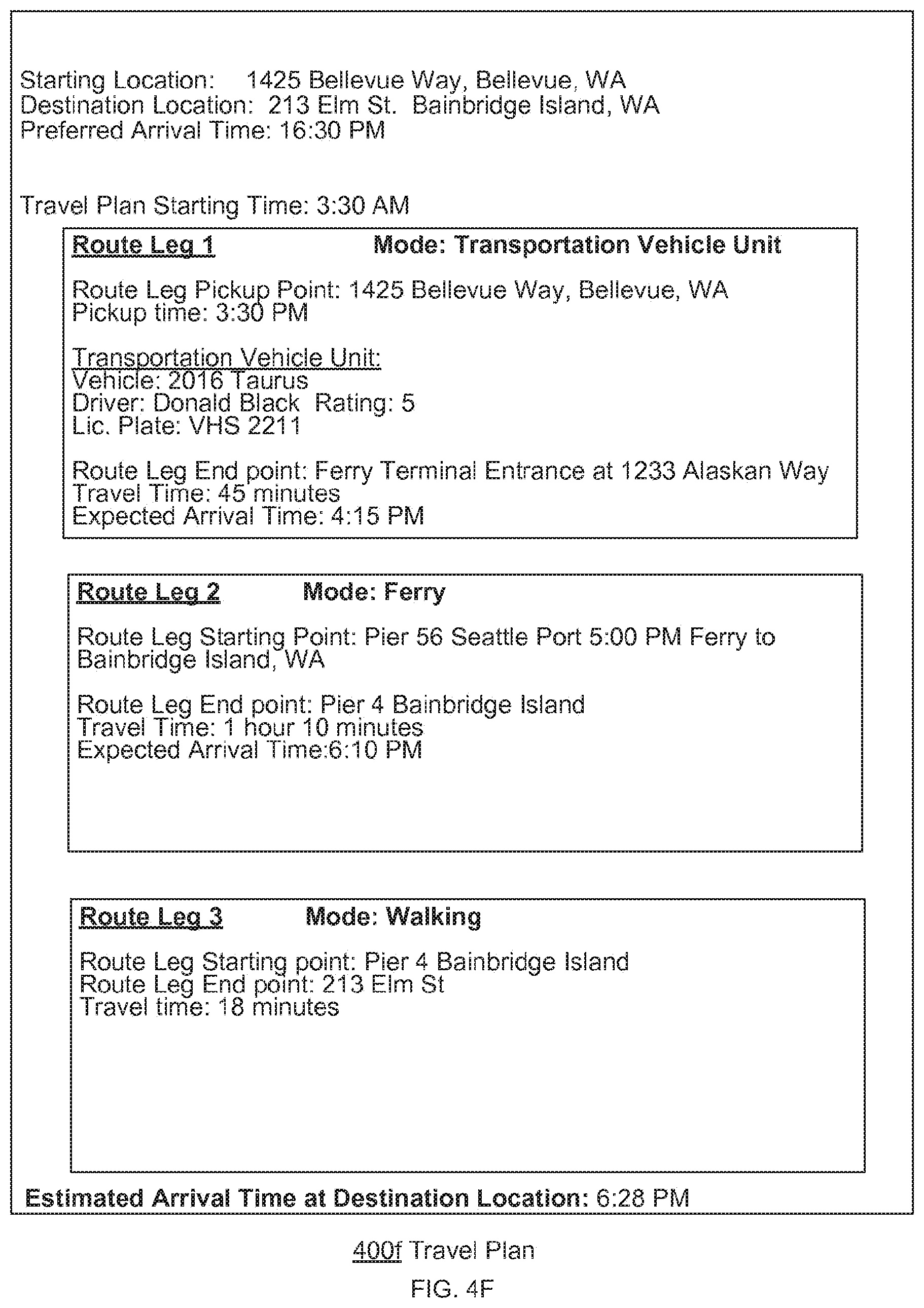 Patent US12590805 Figure 11 – Systems and methods for travel planning that calls for at least one transportation vehicle unit