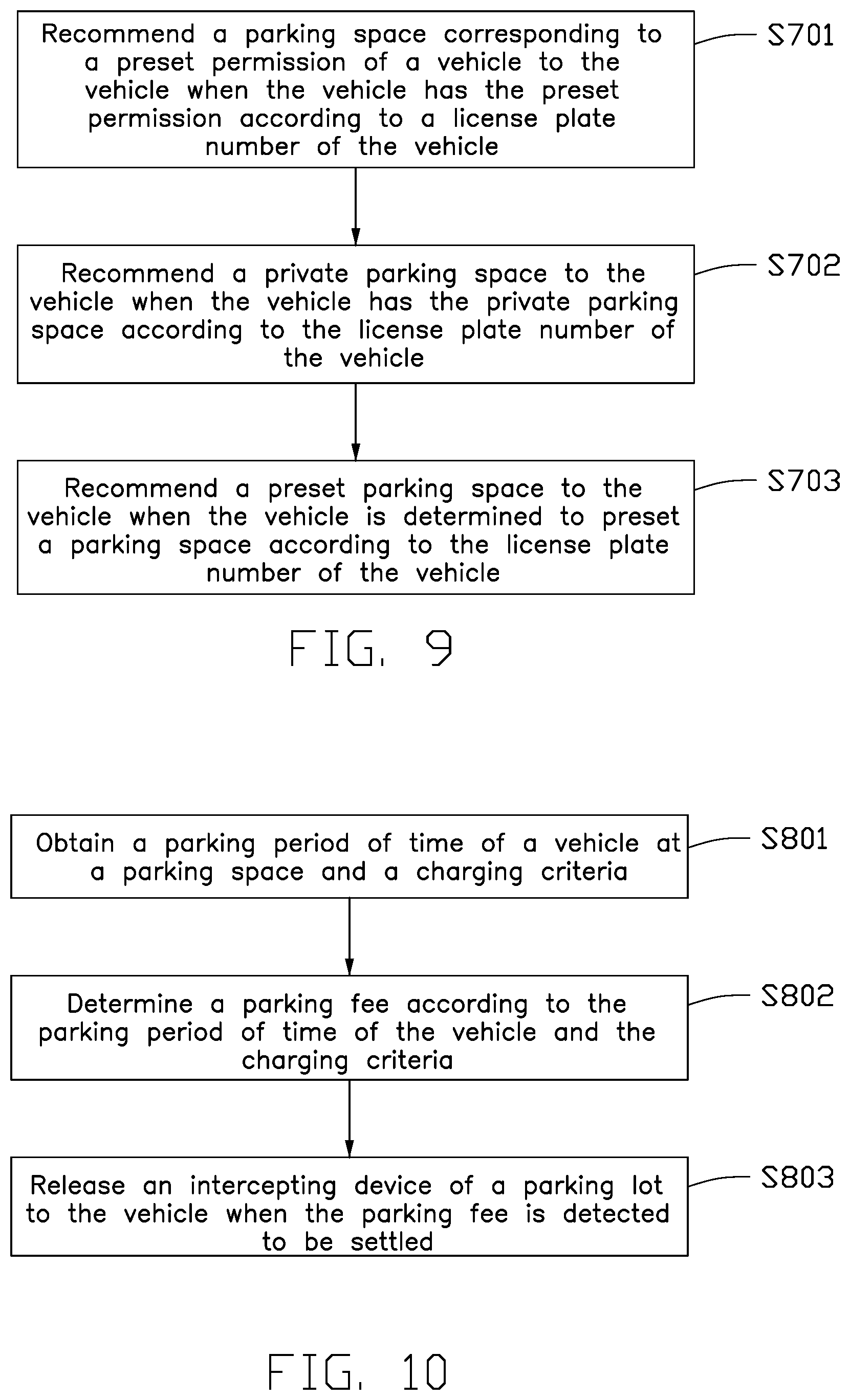Patent US12590808 Figure 8 – Method for recommending parking, electronic device, and storage medium