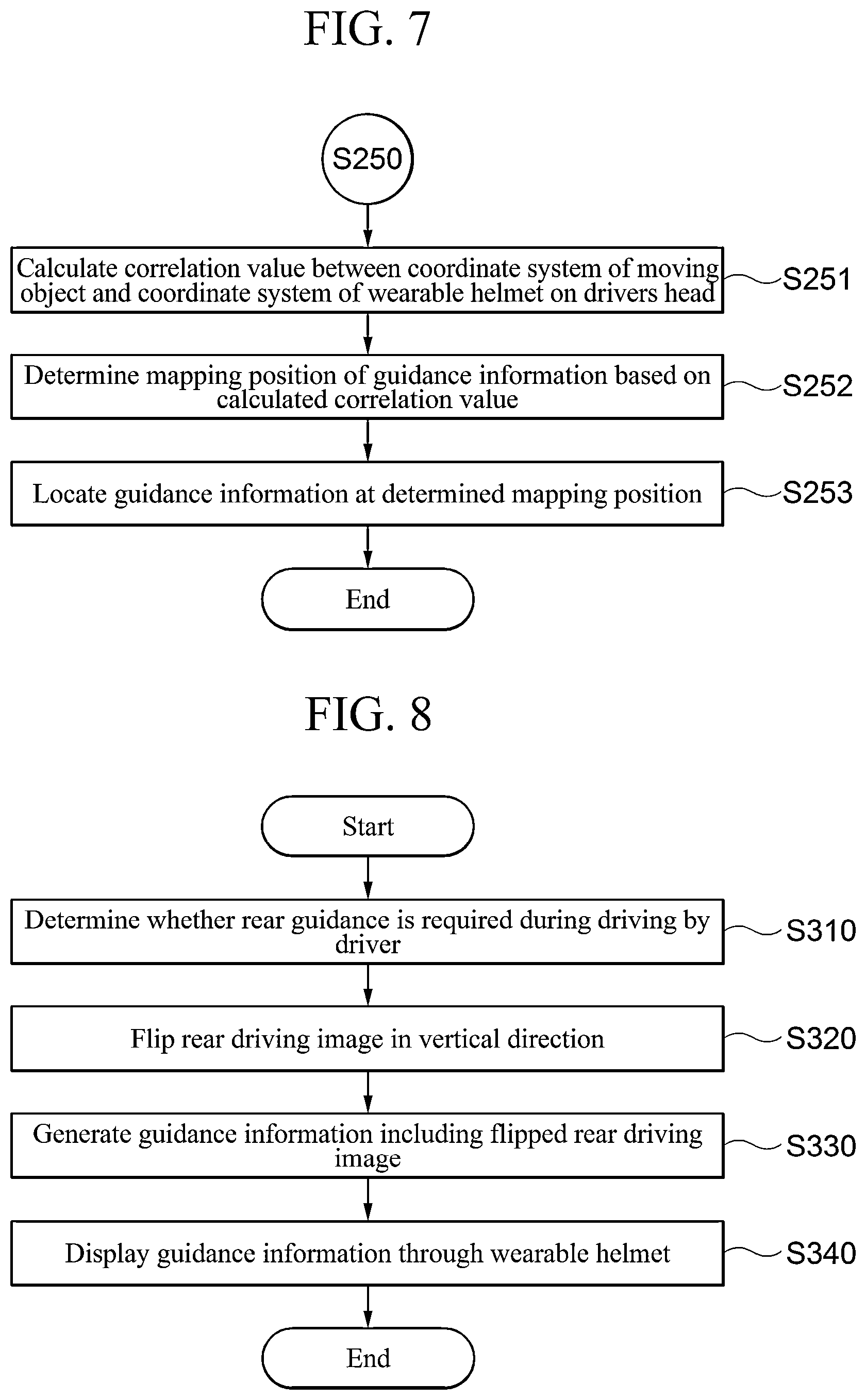 Patent US12590811 Figure 8 – Method, apparatus, and program for providing image-based driving assistance guidance in wearable helmet