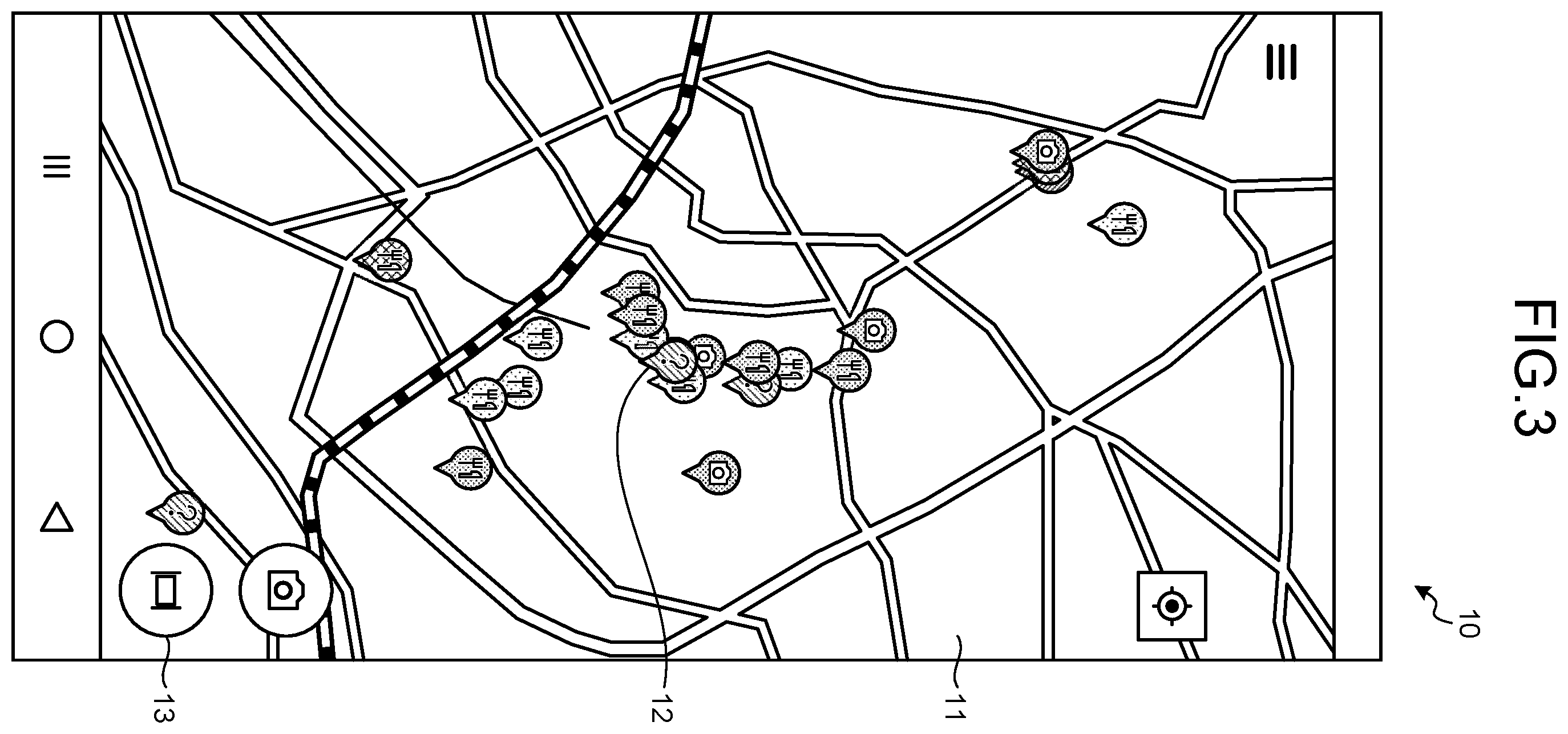 Patent US12590812 Figure 2 – Image display based on present position and accessibility priority