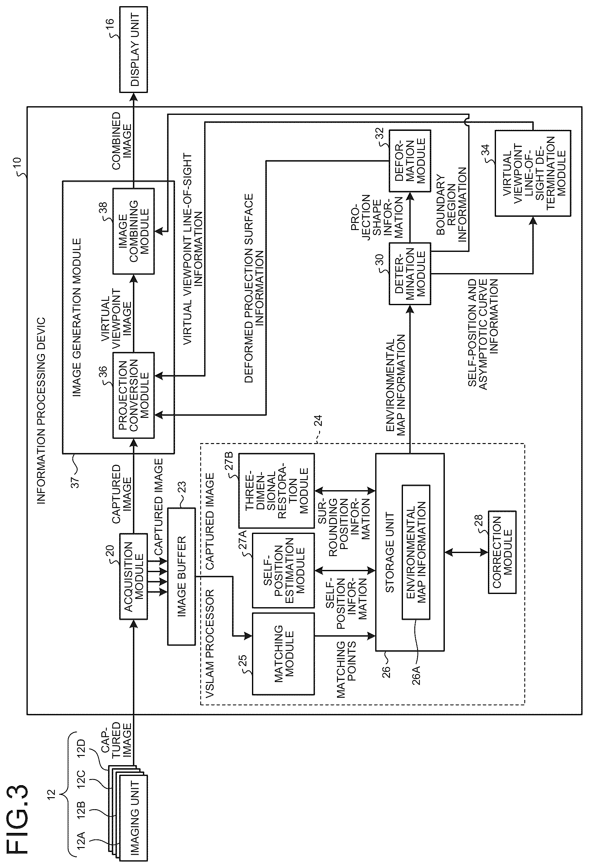 Patent US12590815 Figure 2 – VSLAM with image buffer and extraction