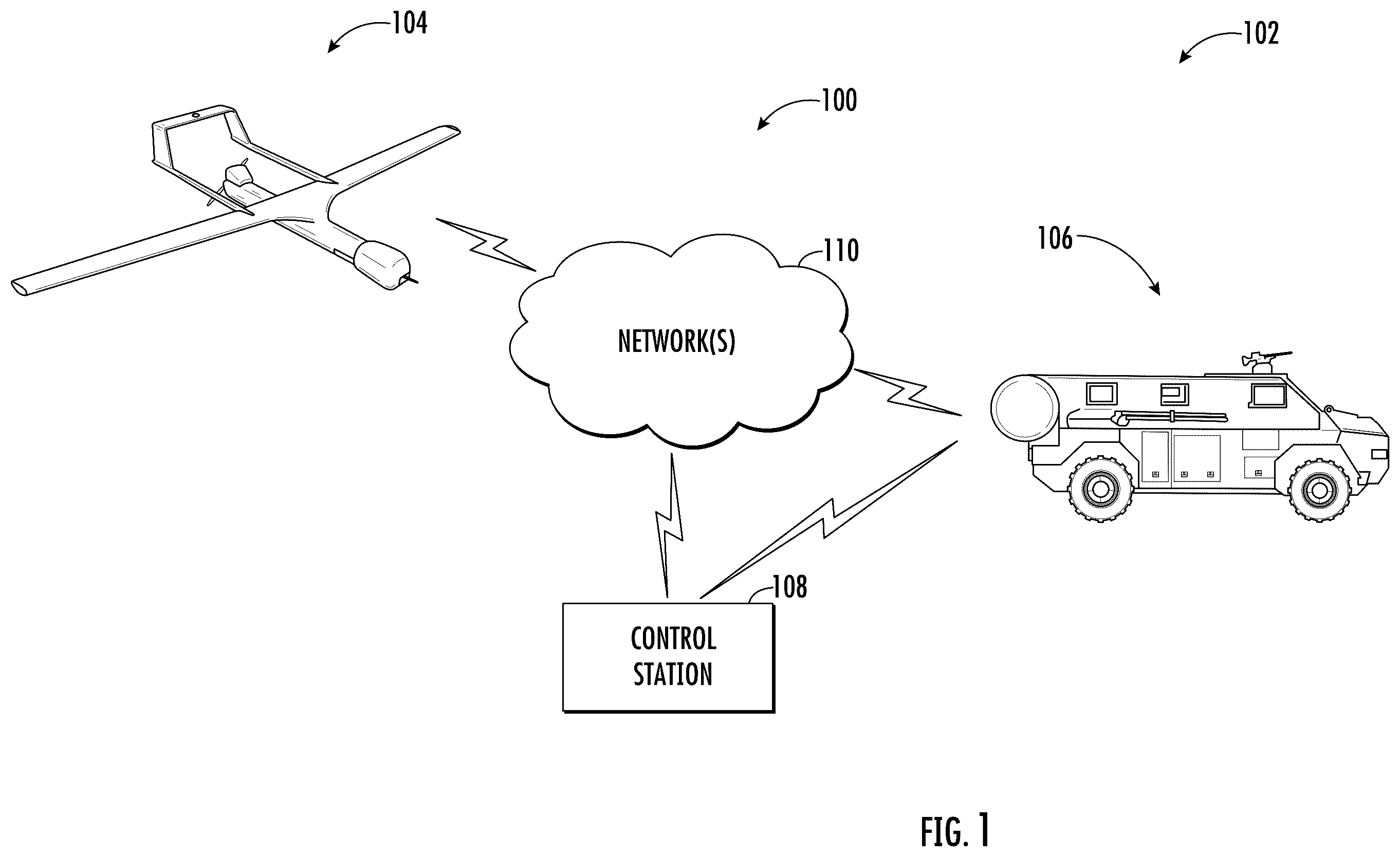 Patent US12590816 Figure 1 – Route planning for a ground vehicle through unfamiliar terrain
