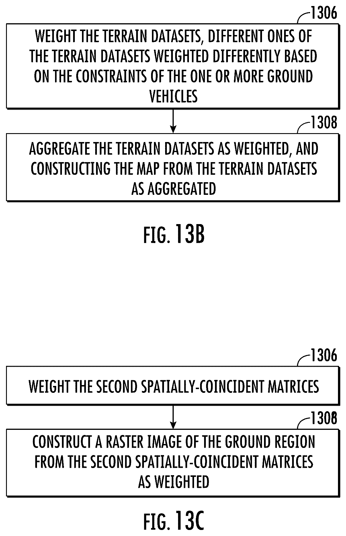 Patent US12590816 Figure 13 – Route planning for a ground vehicle through unfamiliar terrain