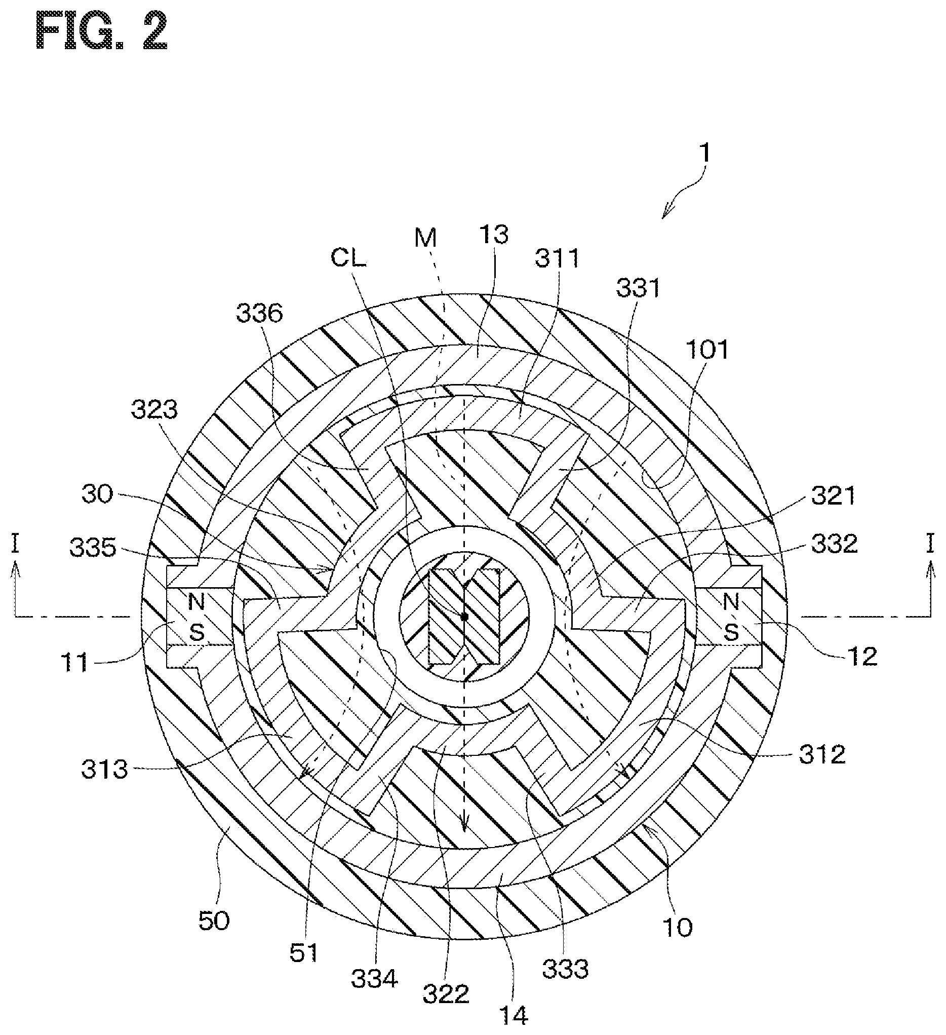 Patent US12590819 Figure 2 – Position detection device and brake pedal device