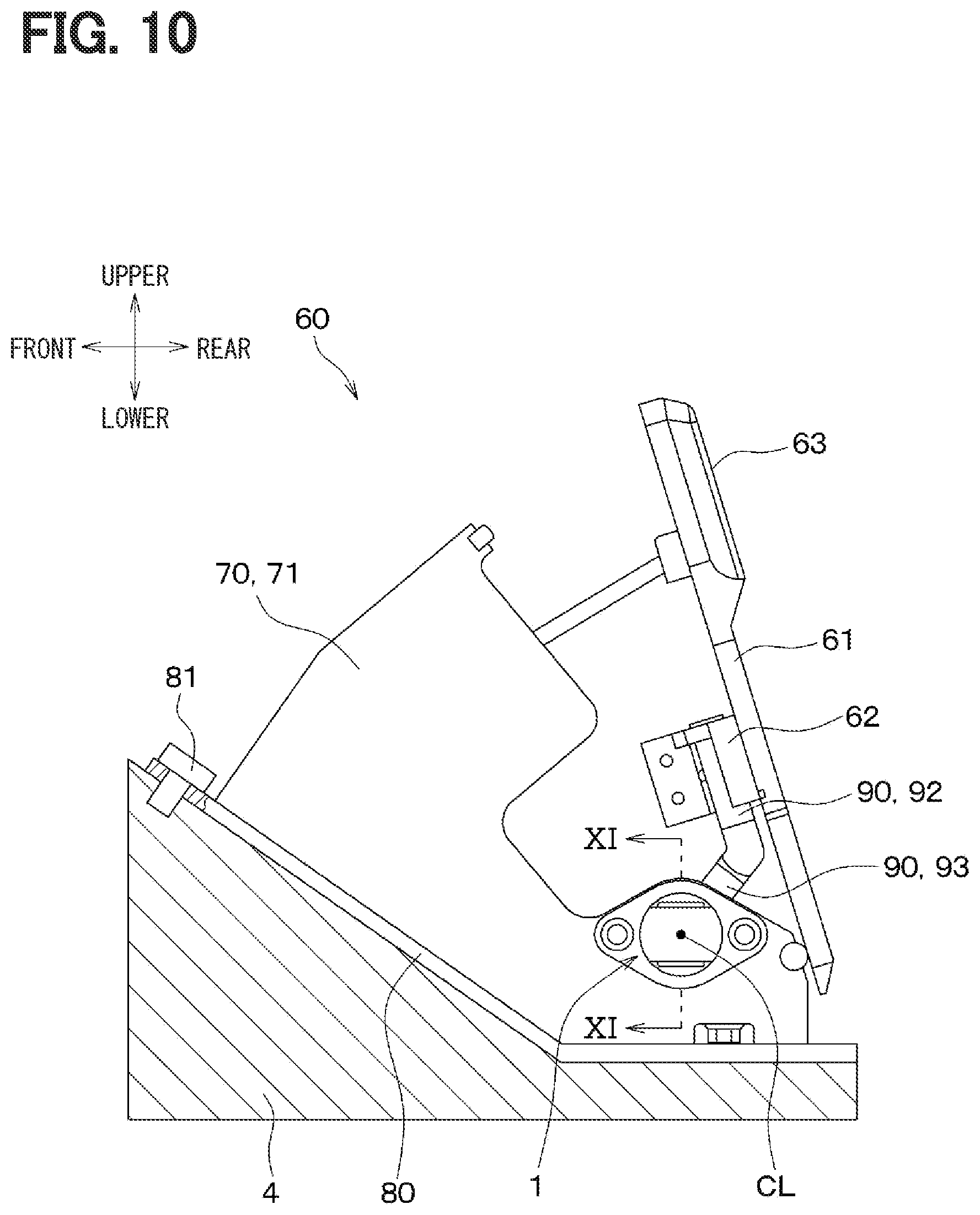 Patent US12590819 Figure 10 – Position detection device and brake pedal device