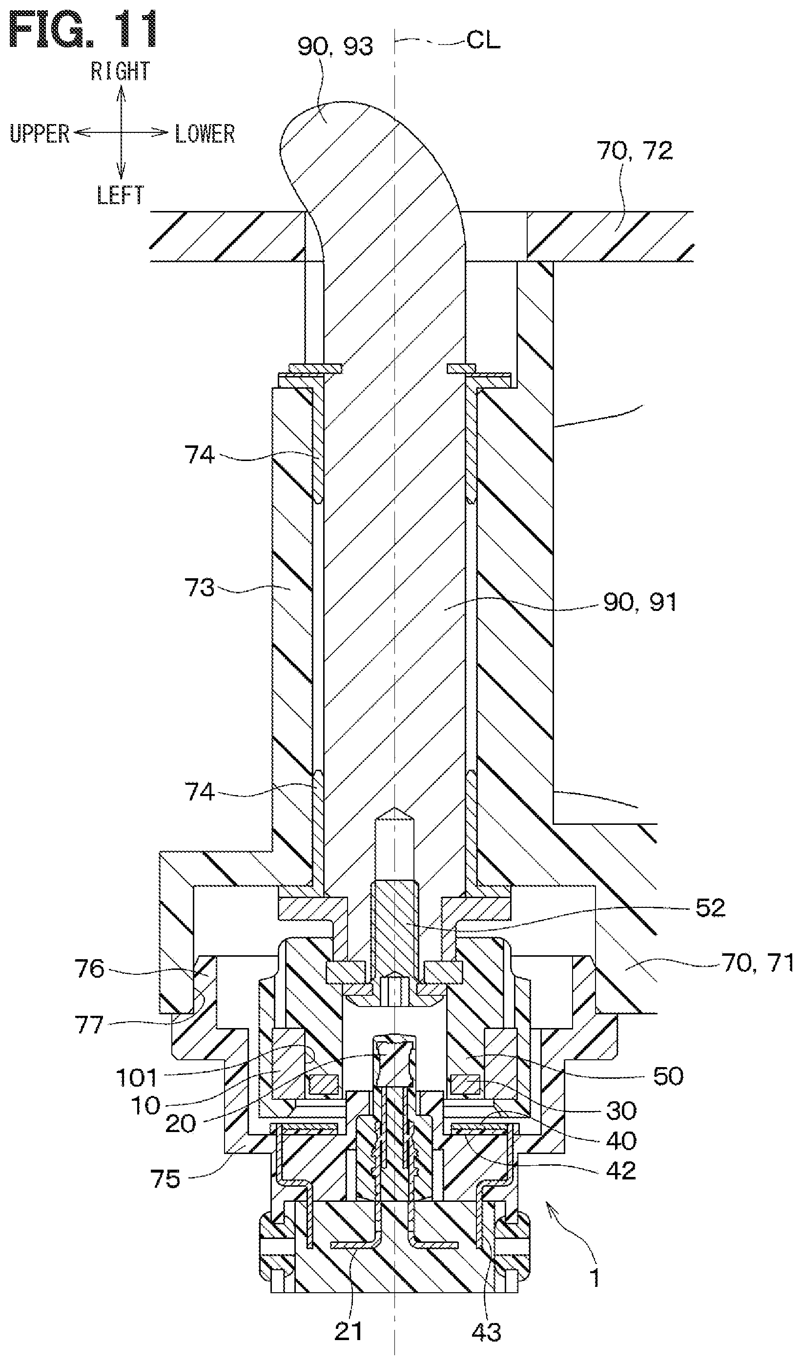 Patent US12590819 Figure 11 – Position detection device and brake pedal device