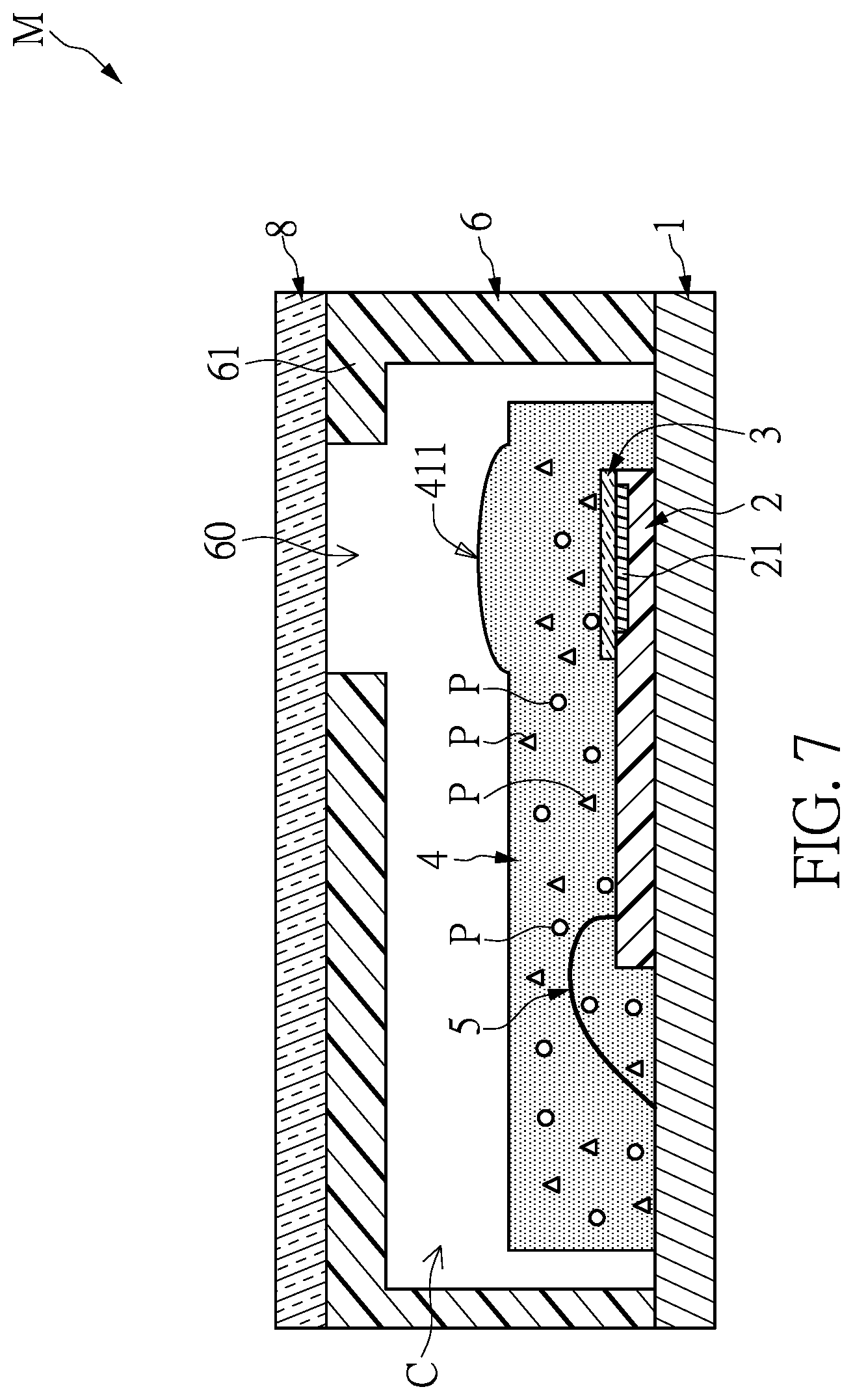 Patent US12590835 Figure 7 – Electronic device and sensor package with optical functional layer thereof