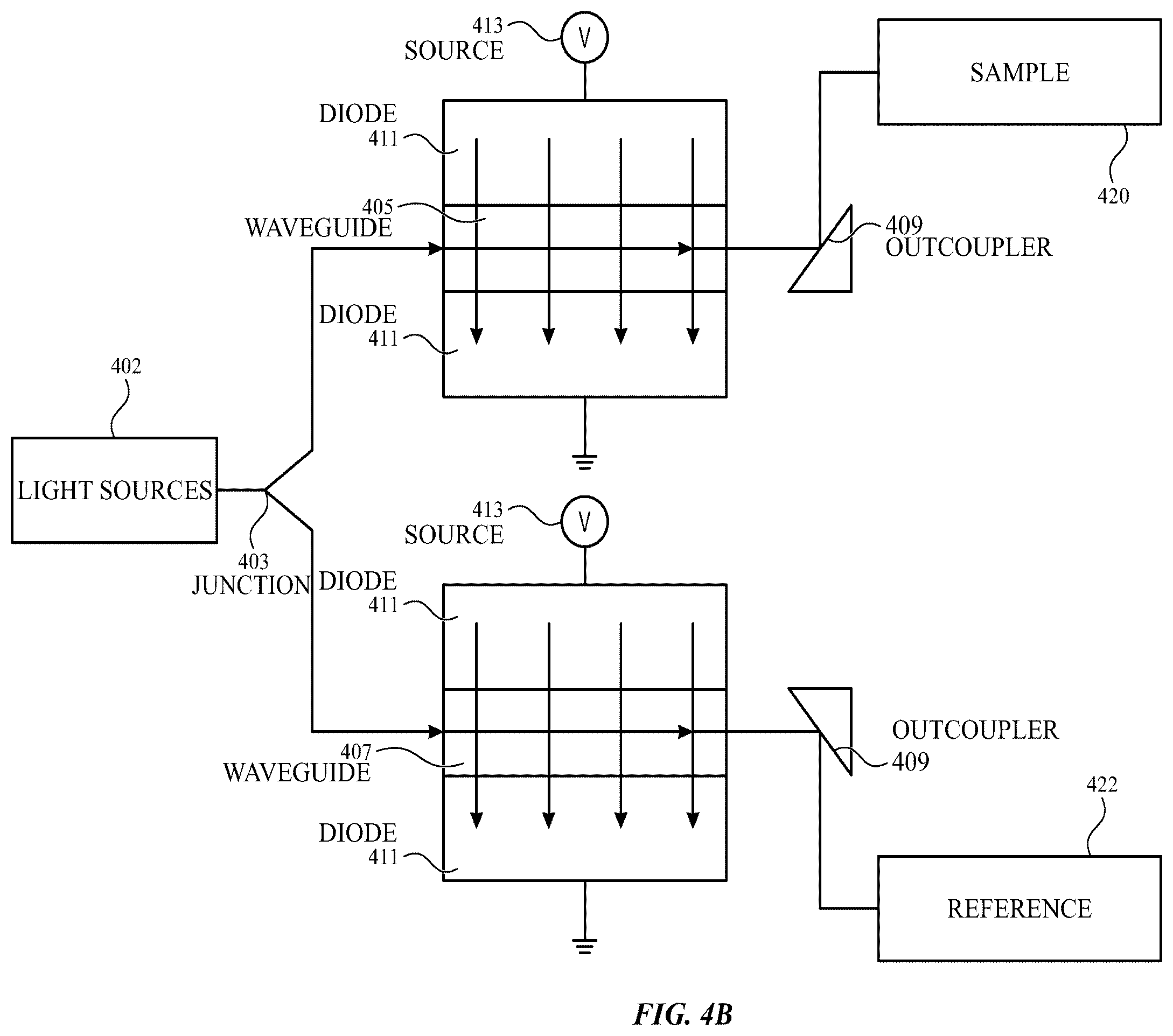 Patent US12590837 Figure 6 – Optical system for reference switching