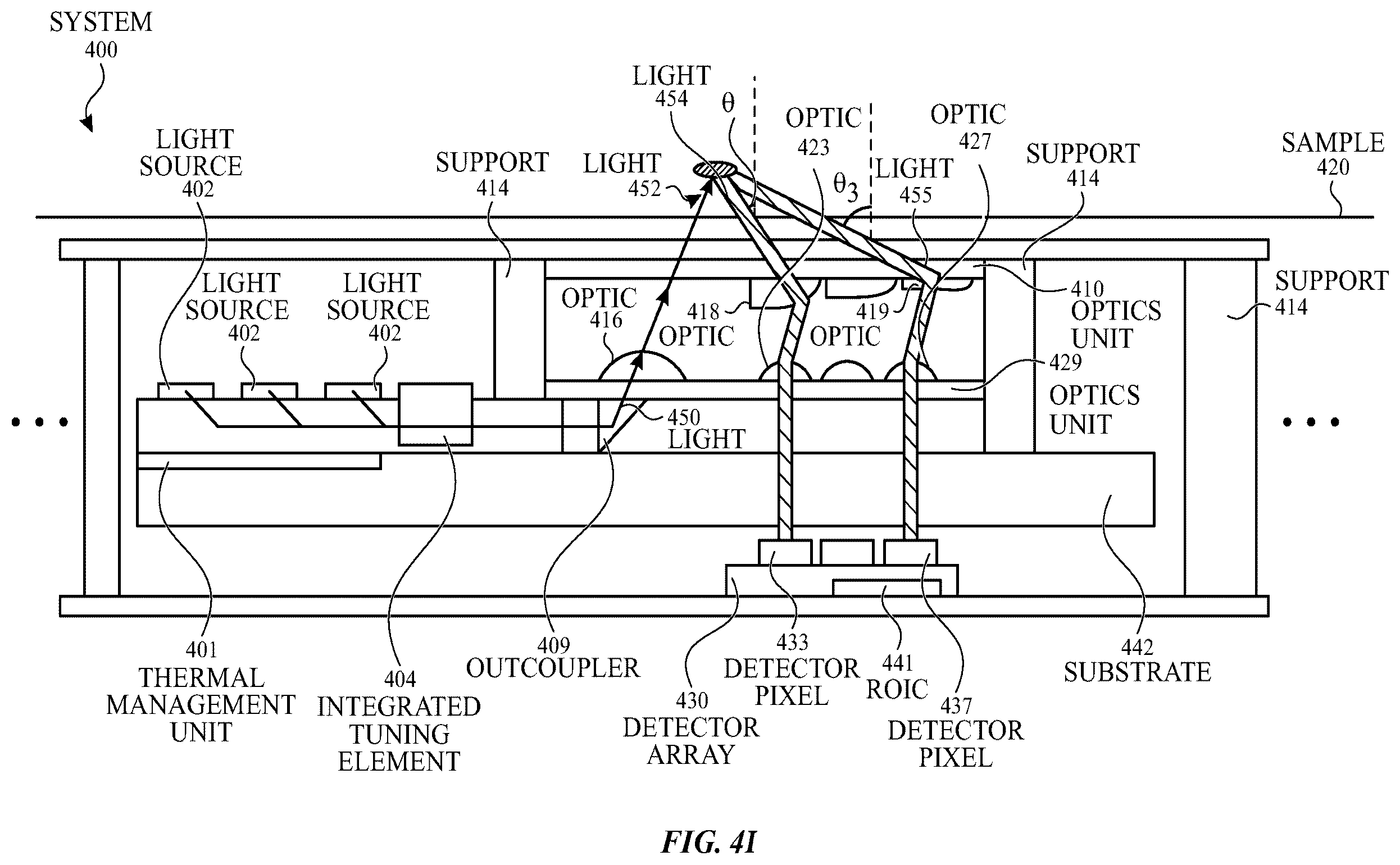 Patent US12590837 Figure 10 – Optical system for reference switching