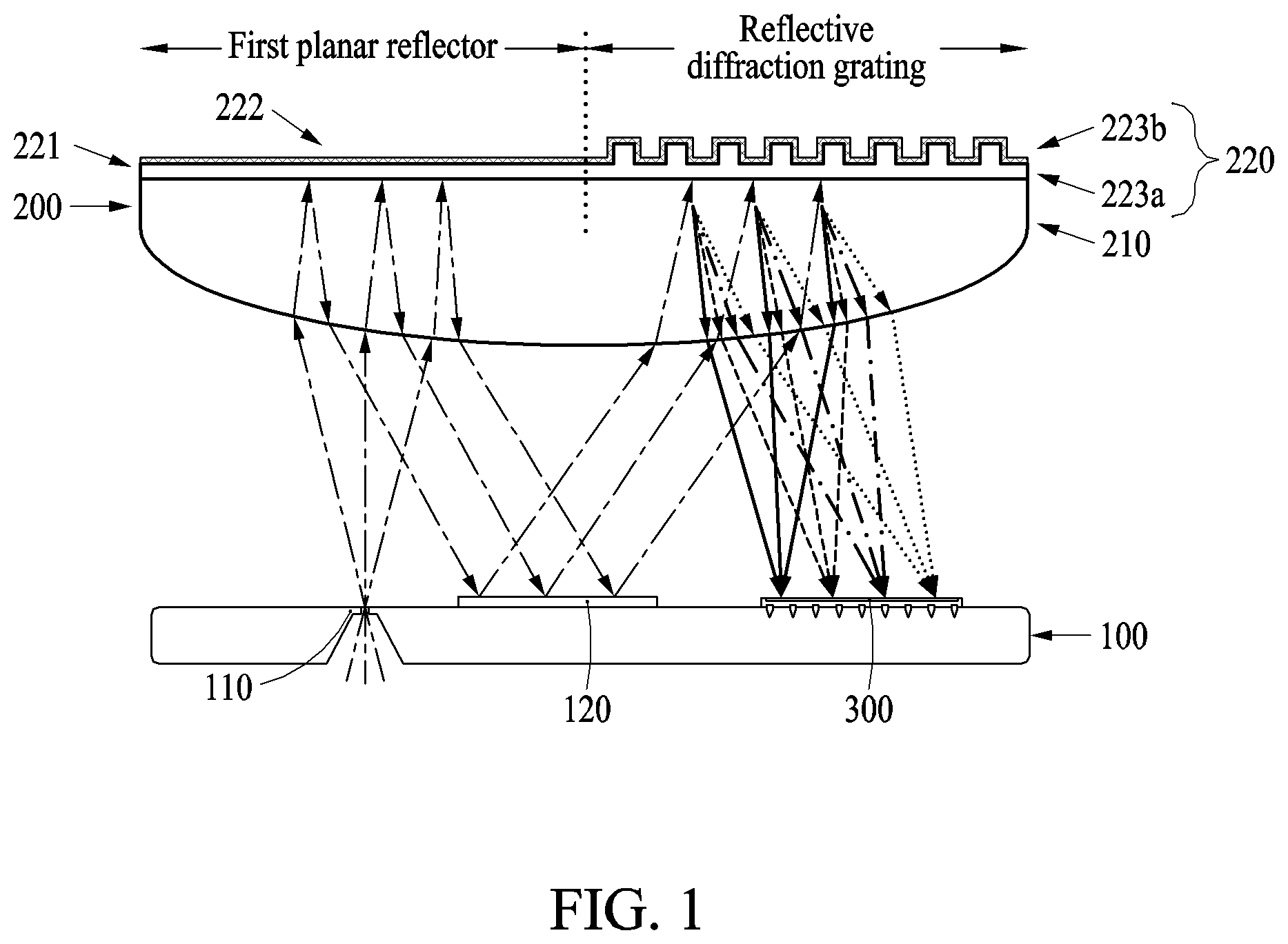 Patent US12590838 — Ultrathin micro-spectrometer and method of manufacturing the same — Figure 1