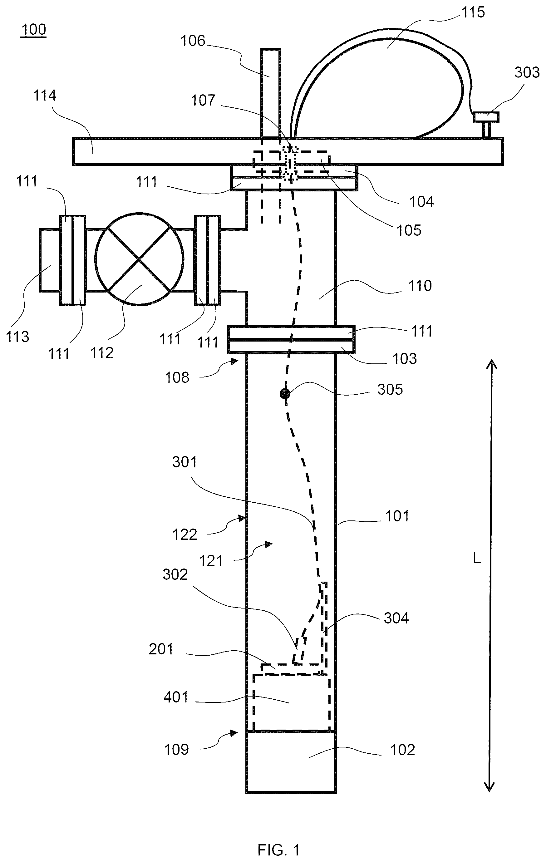 Patent US12590842 — Photonic thermometer module assembly and performing photonic thermometry — Figure 1